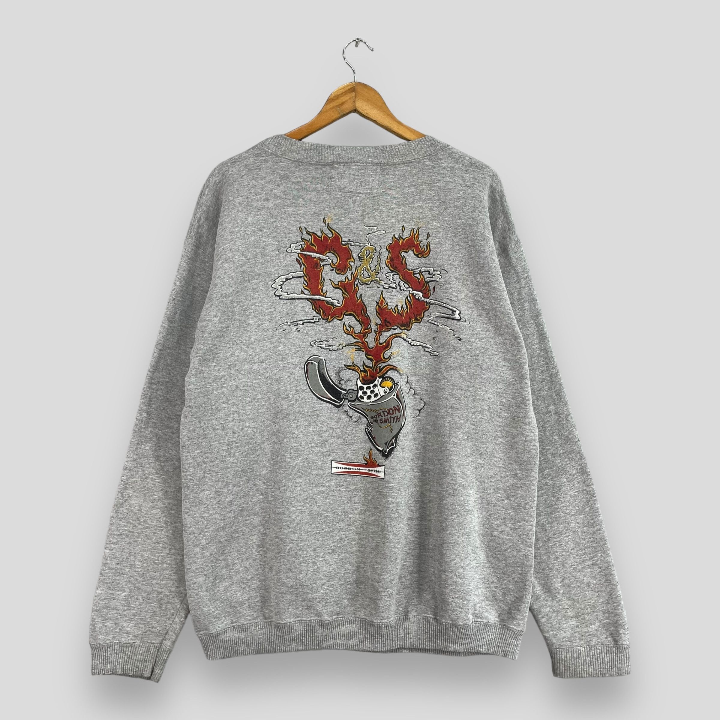 Japanese Brand × Vintage Vintage GORDON & SMITH Back Hit Spellout Printed Sweatshirt Size US M / EU 48-50 / 2 - 1 Thumbnail