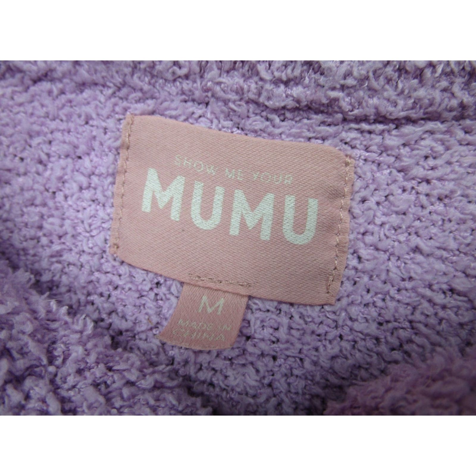 Show Me Your MuMu Show Me Your Mumu Sweater Womens M Purple Sadie Set 1/4 Zip Collared Pullover Size M / US 6-8 / IT 42-44 - 4 Thumbnail