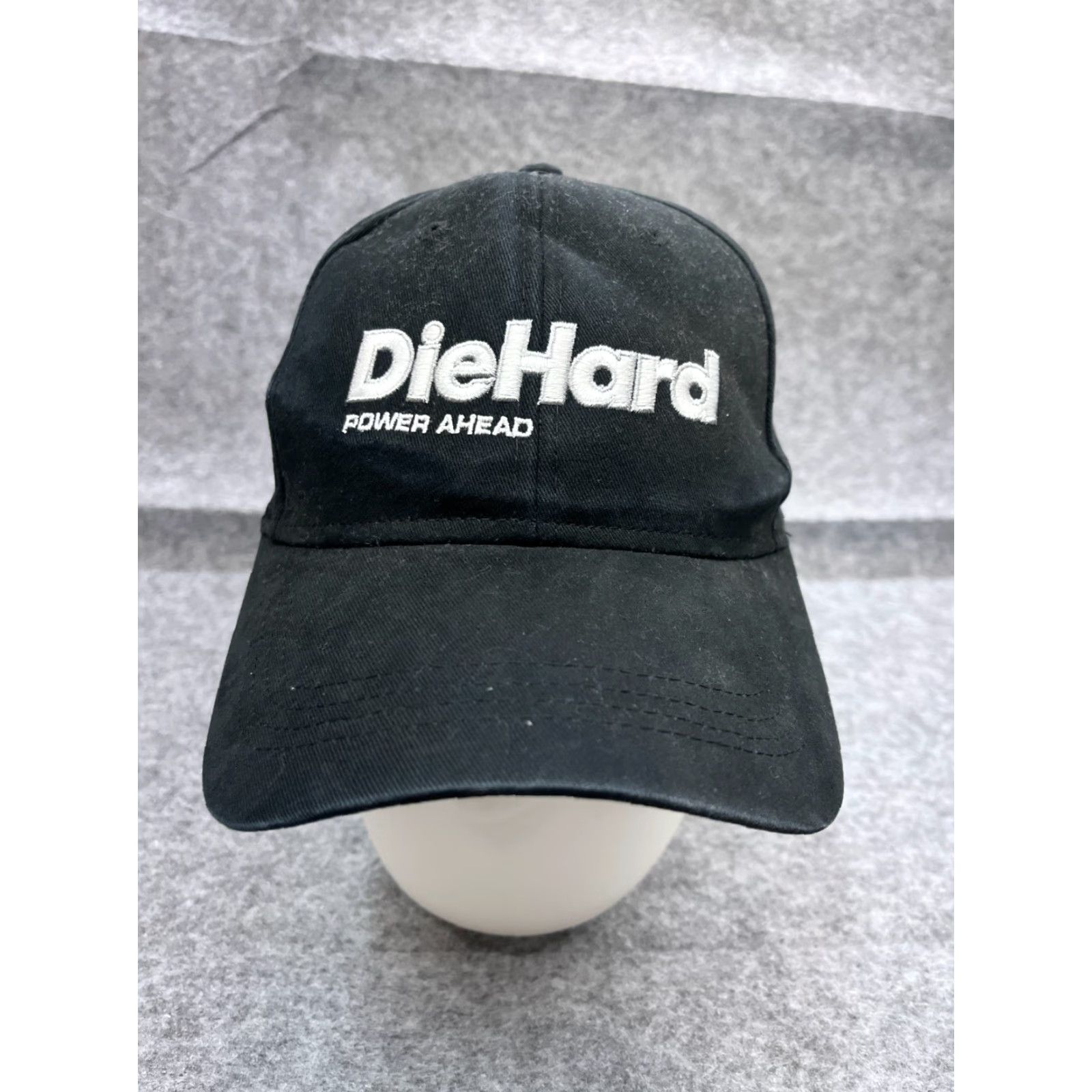 Vintage DieHard Power Ahead Hat Cap Strap Back Adult One Size Black 100% Cotton Battery Size ONE SIZE - 2 Thumbnail