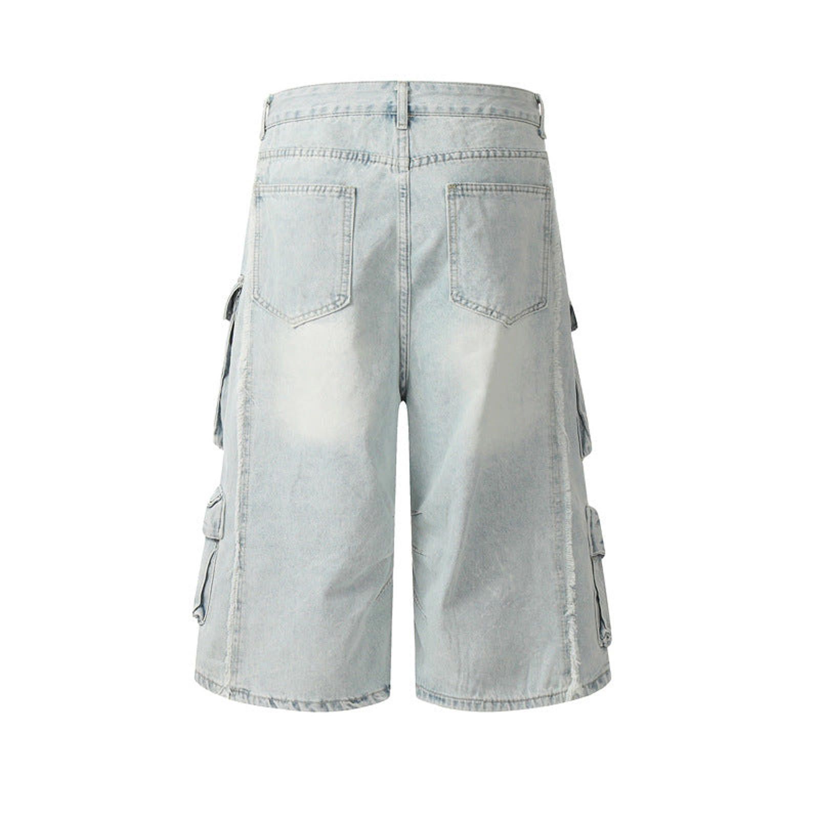 Other Light Blue Cargo Multi-Pocket Jorts Size US 30 / EU 46 - 6 Thumbnail