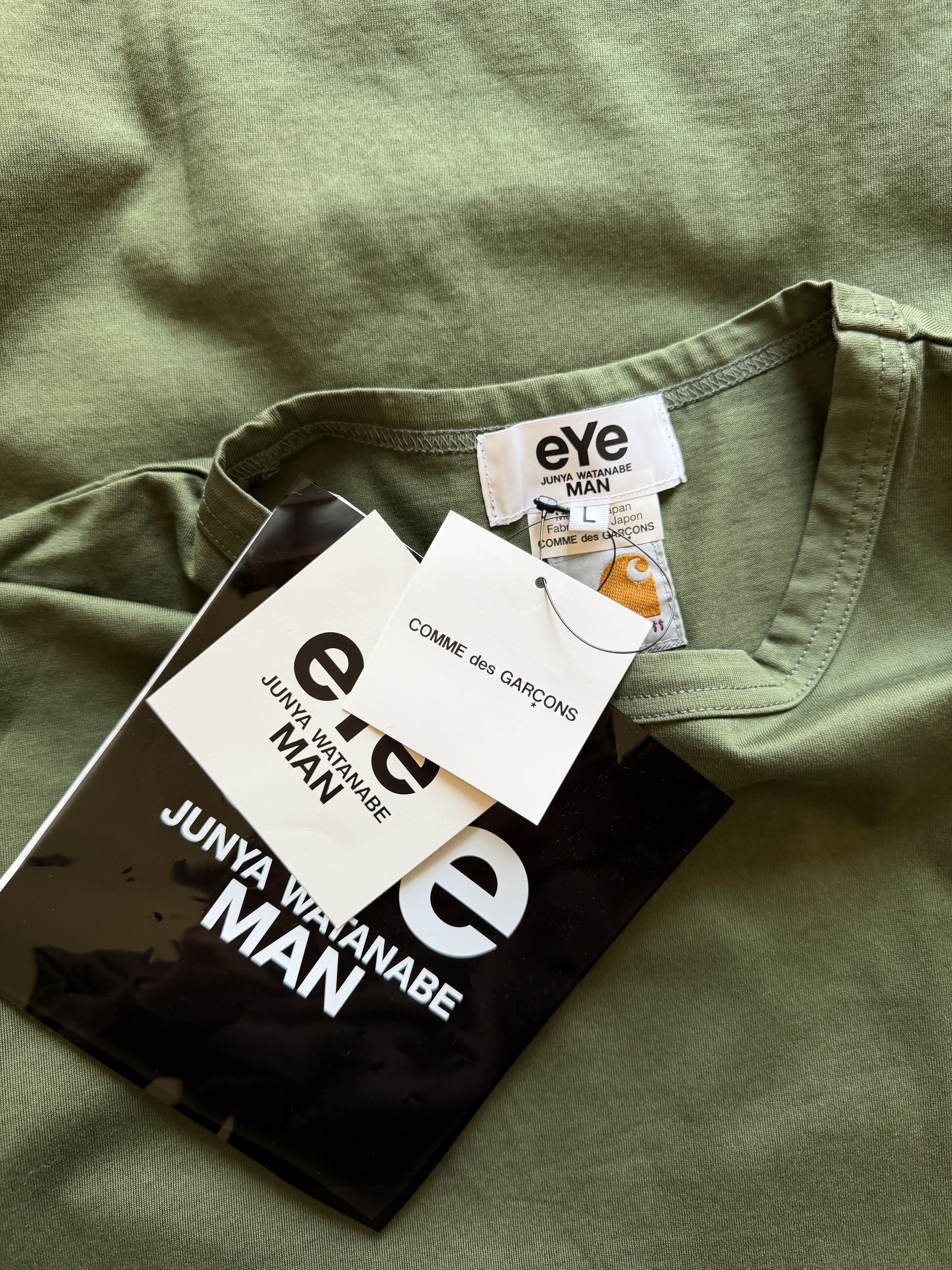 Carhartt × Junya Watanabe Junya Watanabe Carhartt Tee in Military Green Size US L / EU 52-54 / 3 - 6 Thumbnail