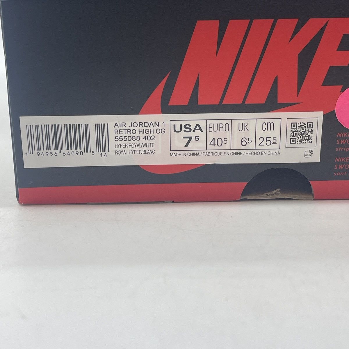 Jordan Brand Air Jordan 1 hyper royal Size US 7.5 / EU 40-41 - 9 Thumbnail