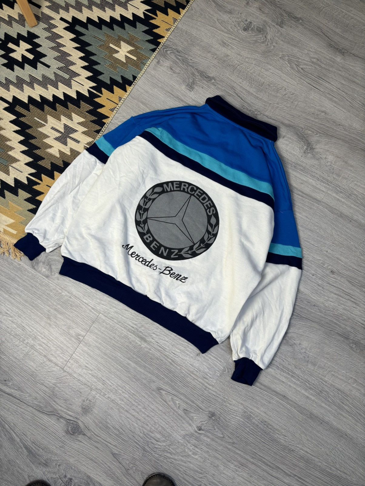 Mercedes-Benz Mercedes - Benz very rare 70s-80s sweatshirt Size US XL / EU 56 / 4 - 1 Thumbnail