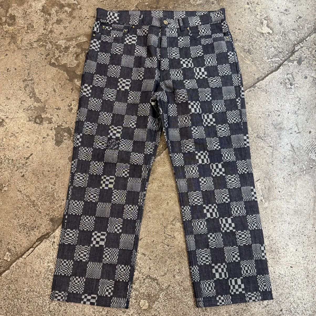 Louis Vuitton Louis Vuitton Distorted Damier Denim Jacket And Pants Set Size US L / EU 52-54 / 3 - 11 Thumbnail