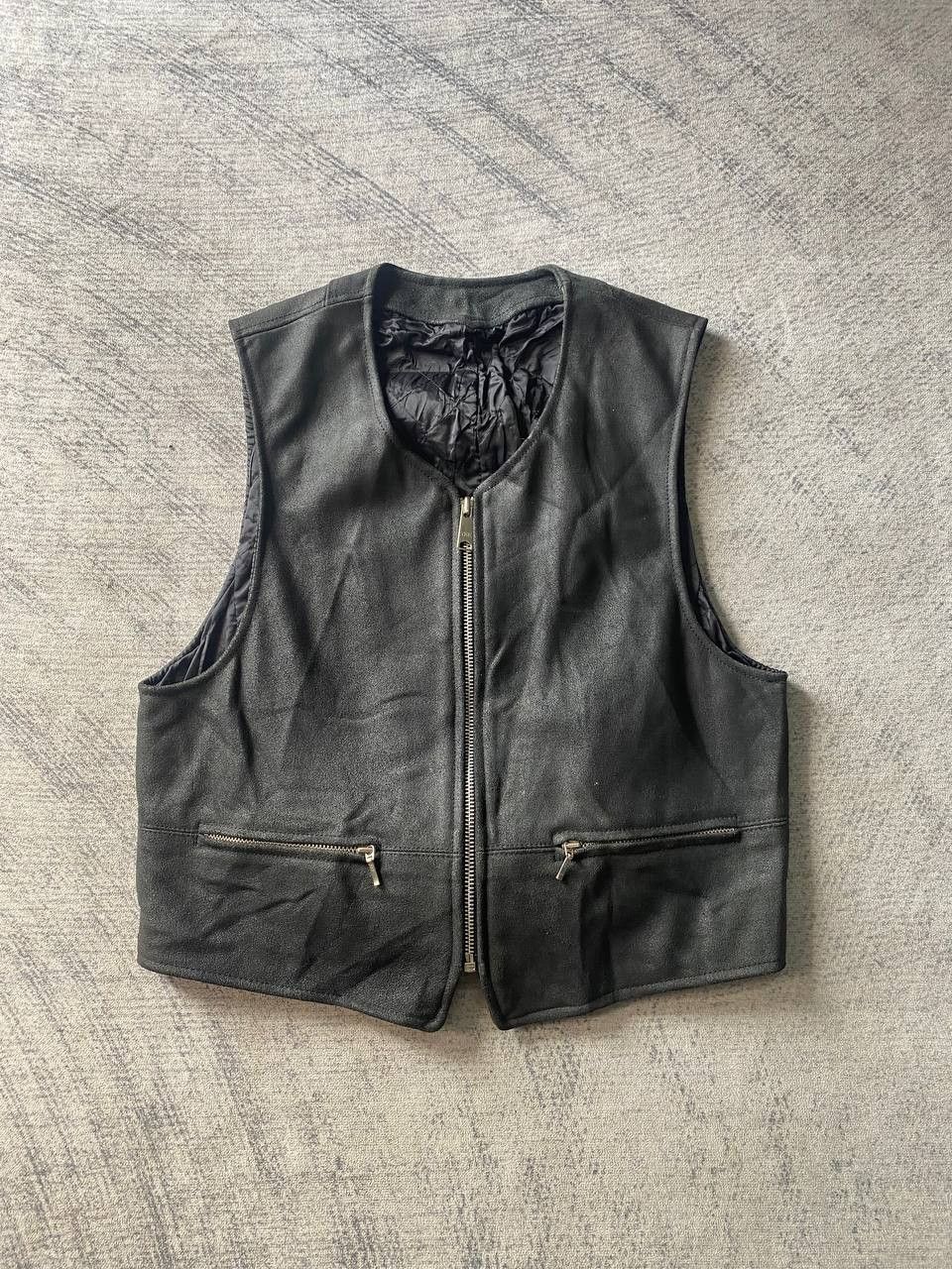 Harley Davidson Nicole Monsieur Biker Leather Sleeveless Jacket Size US S / EU 44-46 / 1 - 1 Thumbnail