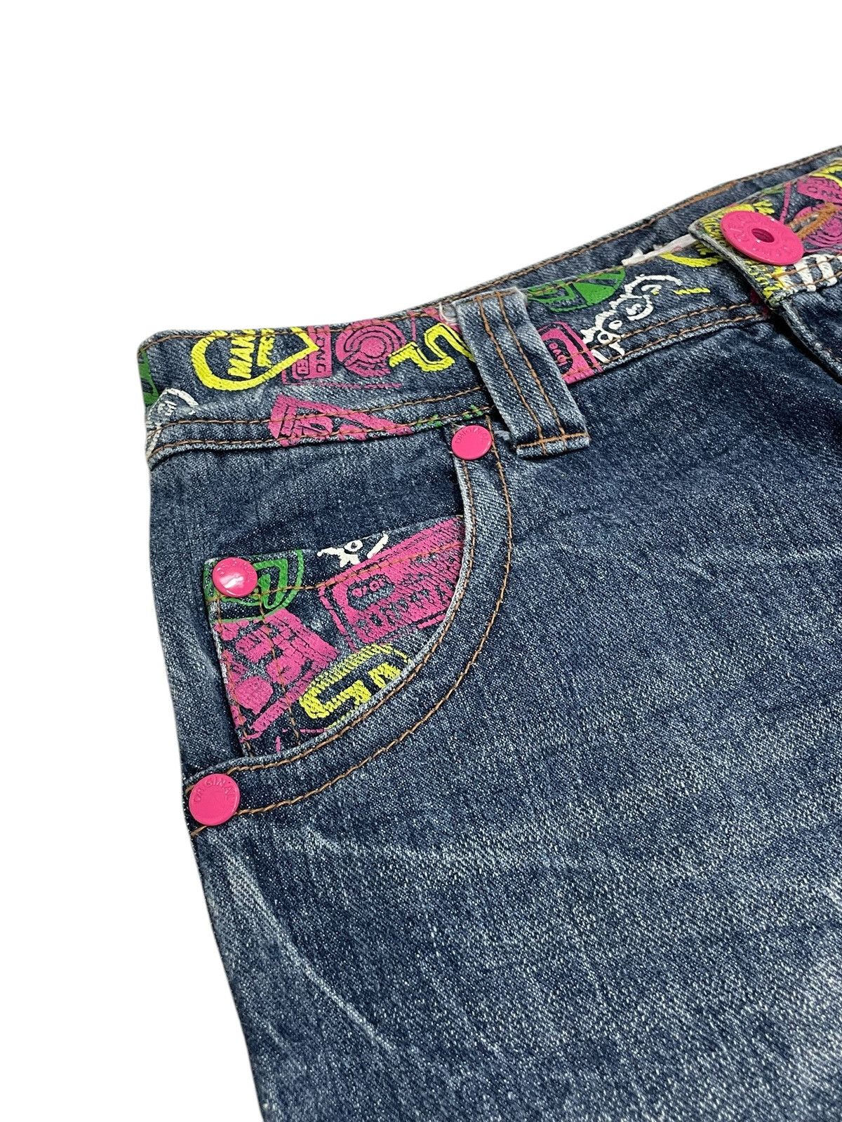 20471120 × Japanese Brand Petit Berry Graffiti Honeycomb Mark Art Clone Devgru Style Size US 28 / EU 44 - 9 Thumbnail