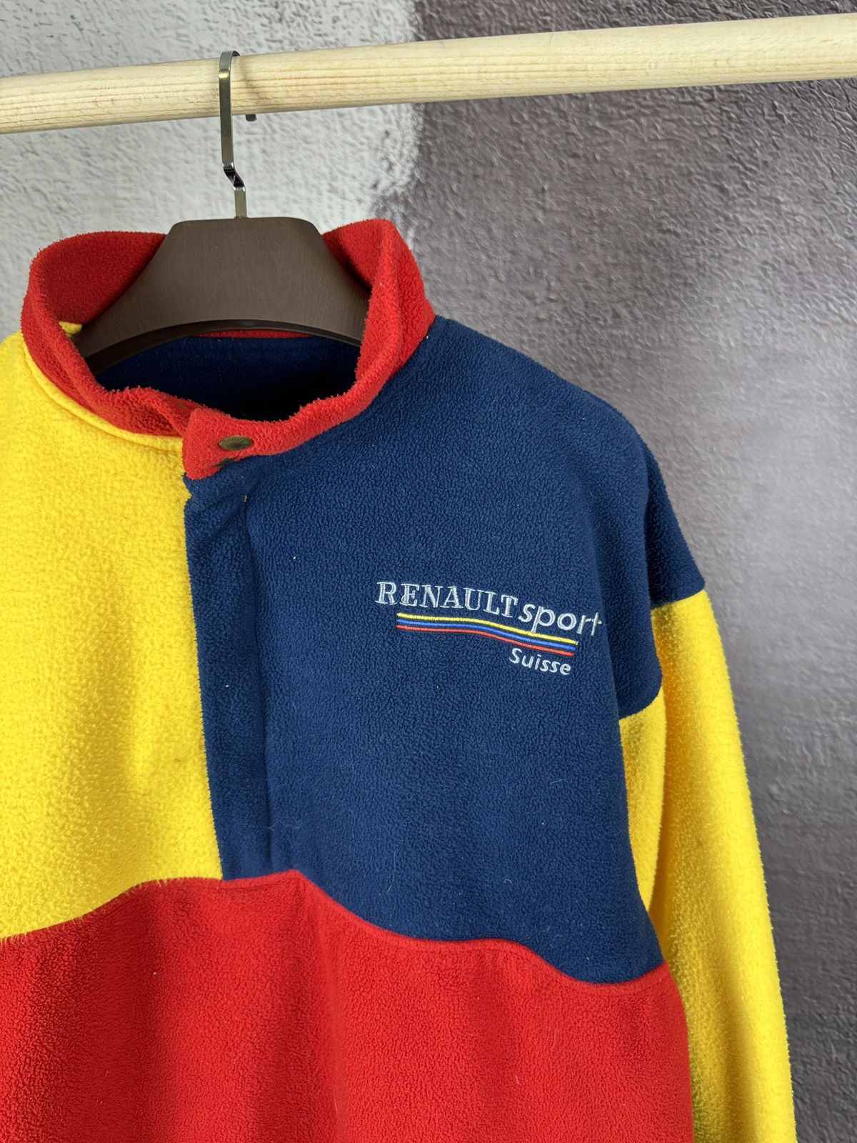Formula 1 Stand 21 vintage Renault Sport Suisse racing snap T fleece Size US XL / EU 56 / 4 - 7 Thumbnail