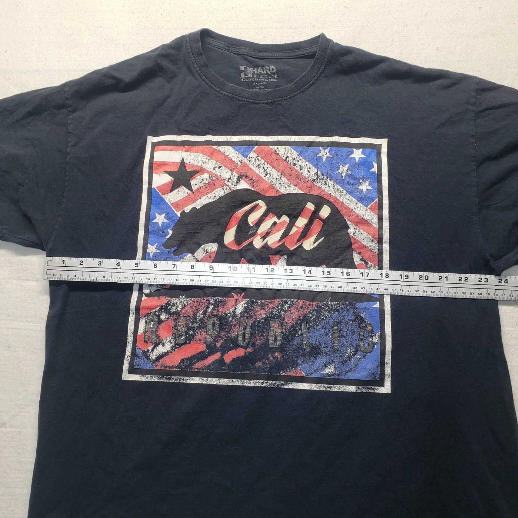 Vintage California Grizzly Bear Star Flag Cali Republic Pride T-shirt Adult Mens 2XL XXL Size US XXL / EU 58 / 5 - 4 Thumbnail