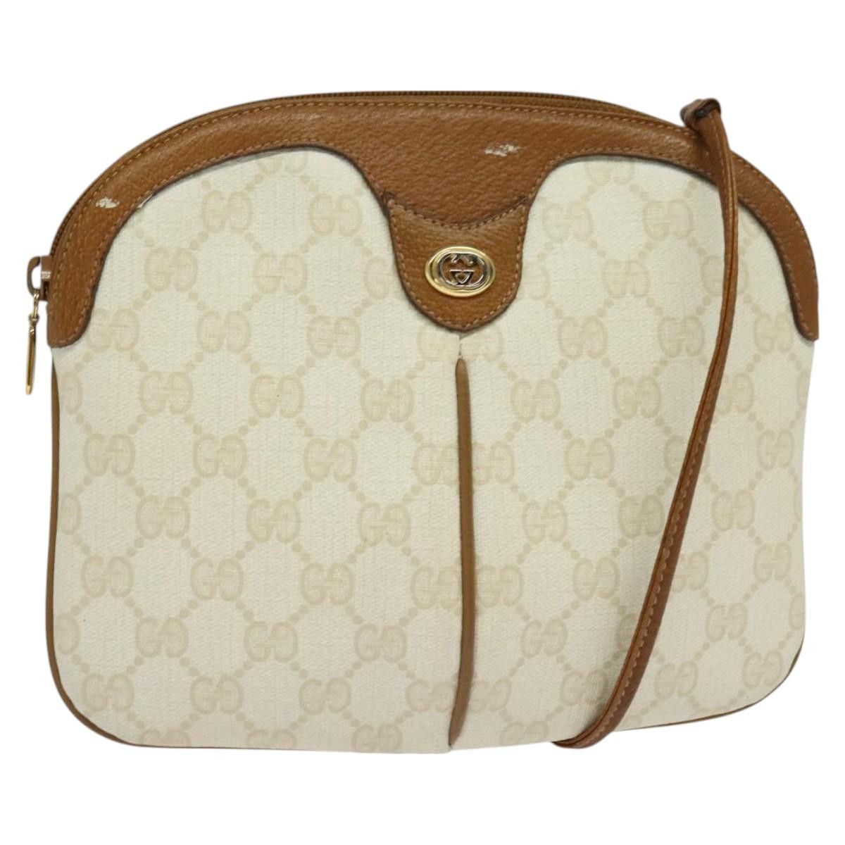 Gucci GUCCI GG Supreme Shoulder Bag Pvc White Gold 904 02 047 Size ONE SIZE - 1 Thumbnail