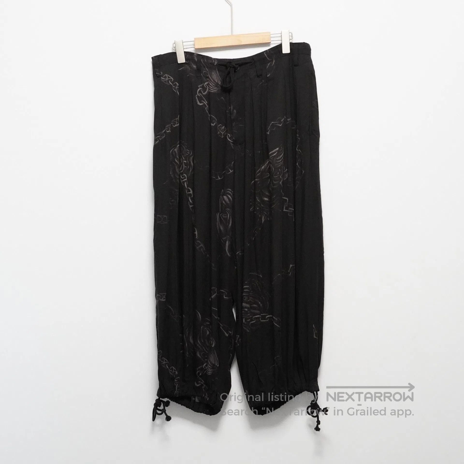 Yohji Yamamoto Yohji Yamamoto 2019AW 24 Pleat Rayon Pants. Size US 28 / EU 44 - 1 Thumbnail
