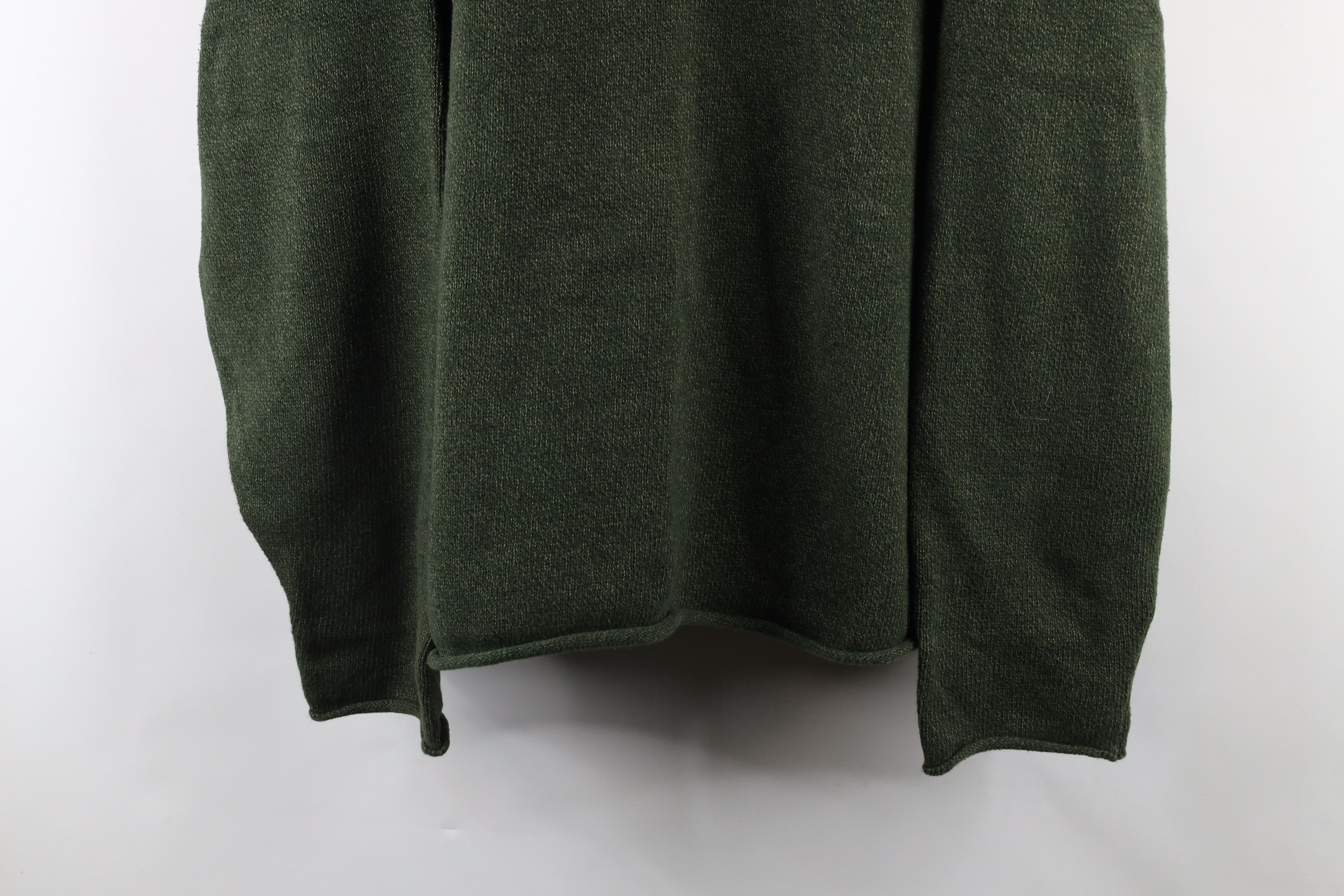 Vintage Vintage 90s Streetwear Boxy Fit Marled Knit Sweater Green Size US XXL / EU 58 / 5 - 3 Thumbnail
