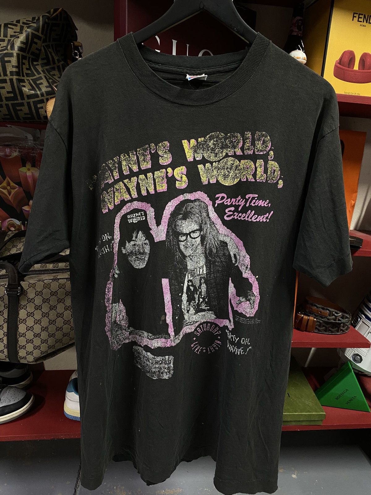 Vintage vintage 1991 Wayne’s World Movie T-Shirt Size XLarge Size US XL / EU 56 / 4 - 1 Thumbnail