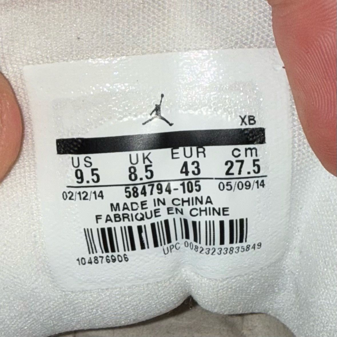 Jordan Brand × Nike Size 9.5 - Air Jordan 1 V.2 Low Leather White - 584794-105 Size US 9.5 / EU 42-43 - 6 Thumbnail