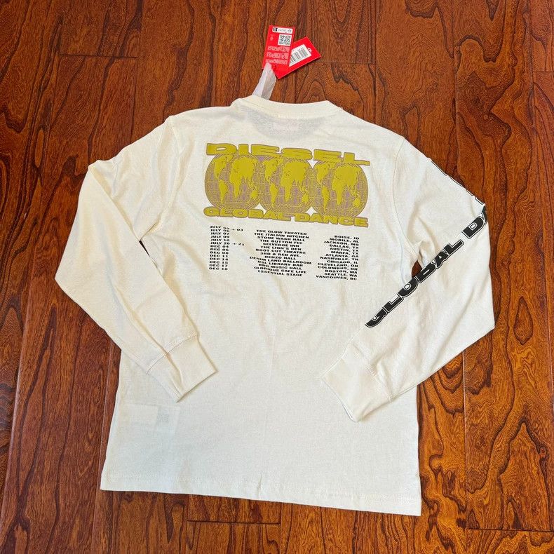 Diesel Diesel Long Sleeve Tee with Letter Print Size US XS / EU 42 / 0 - 1 Thumbnail