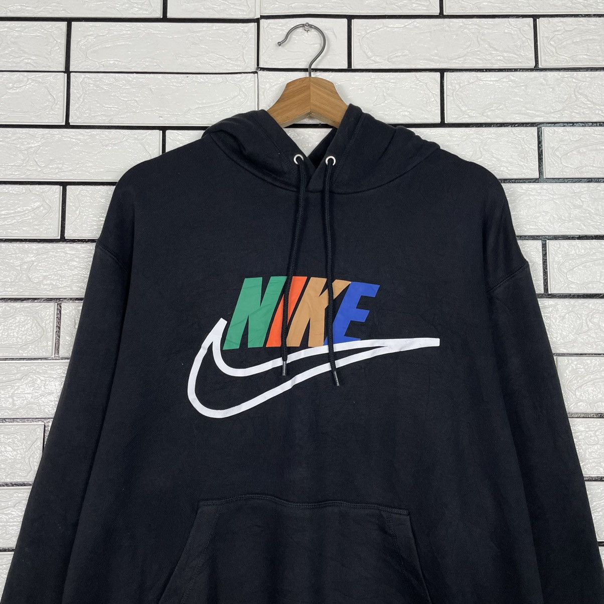 Nike Nike Big Logo Pullover Black Hoodie Size US L / EU 52-54 / 3 - 11 Thumbnail