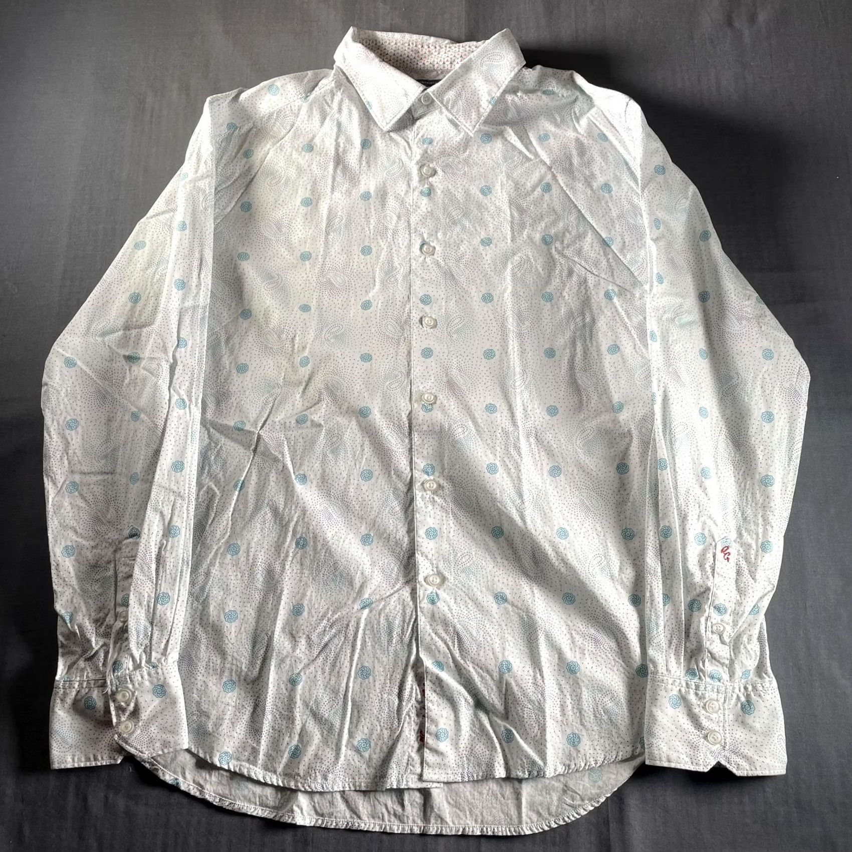 Robert Graham VINTAGE? No. Robert Graham Shirt Mens XL White Microprint Classic Fit Button Down Long Sleeve Size US XL / EU 56 / 4 - 4 Thumbnail