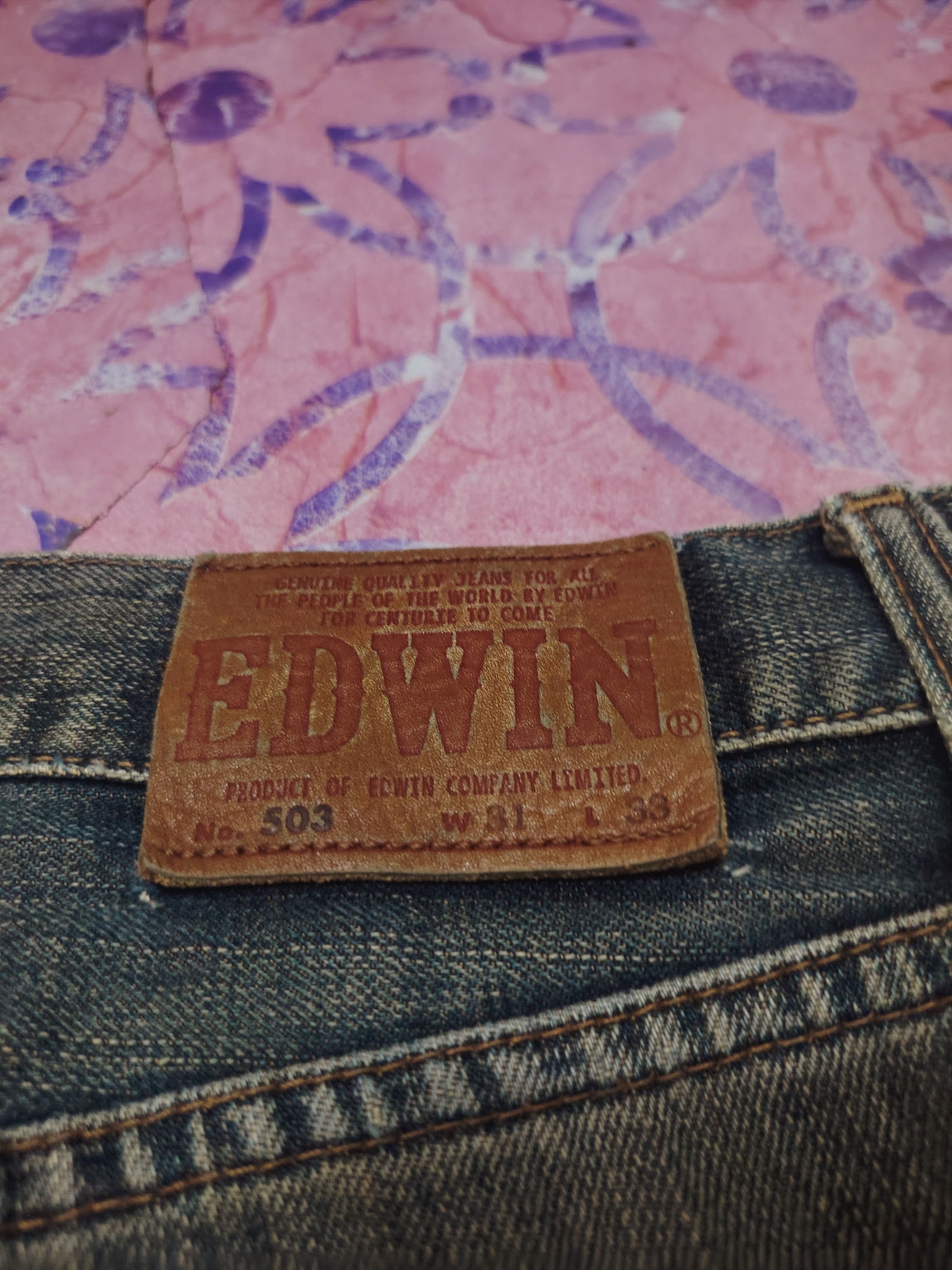 Edwin Japanese Edwin Studed Jeans Distressed Jeans Size US 31 - 17 Thumbnail