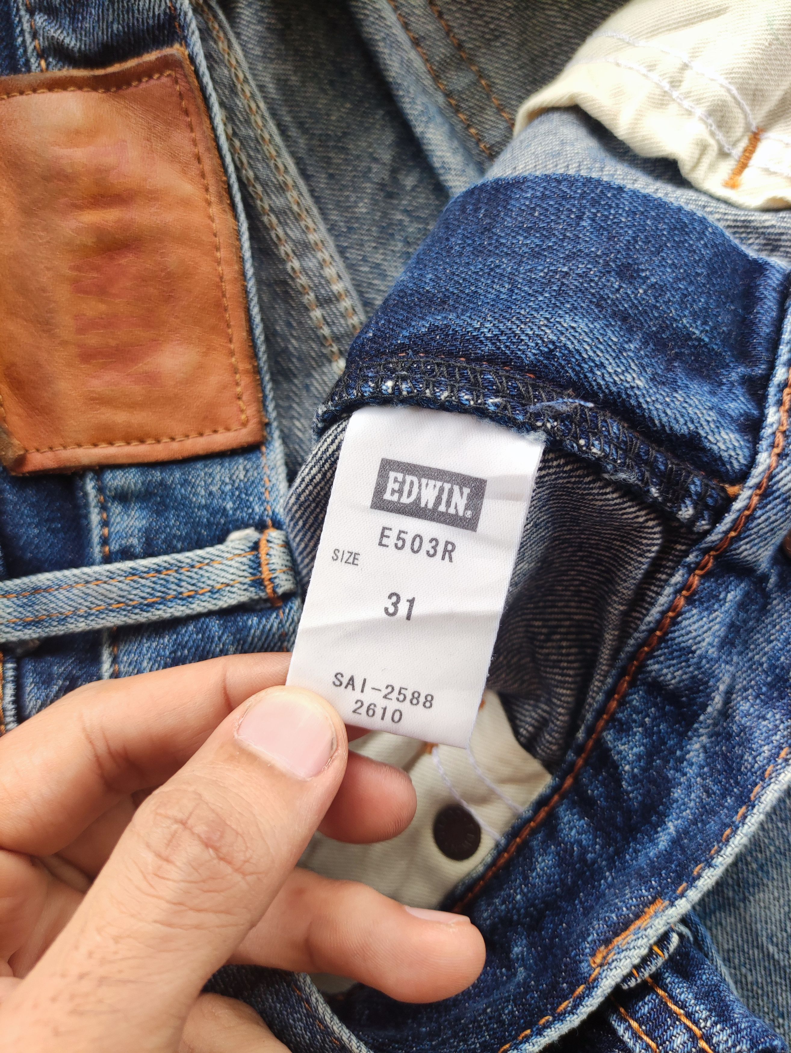 Edwin Vintage Edwin Brand Distressed Faded Denim Pants Size US 32 / EU 48 - 7 Thumbnail