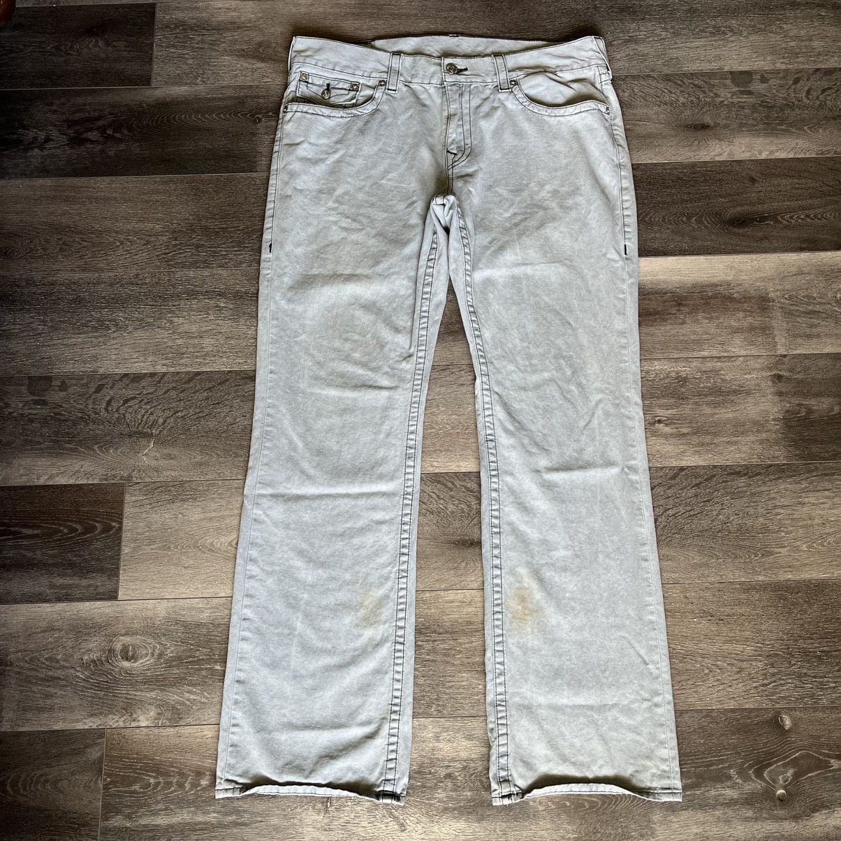 True Religion × Vintage Vintage 2000s True Religion Smoke Rising Straight Flap Pants Size US 38 / EU 54 - 2 Thumbnail