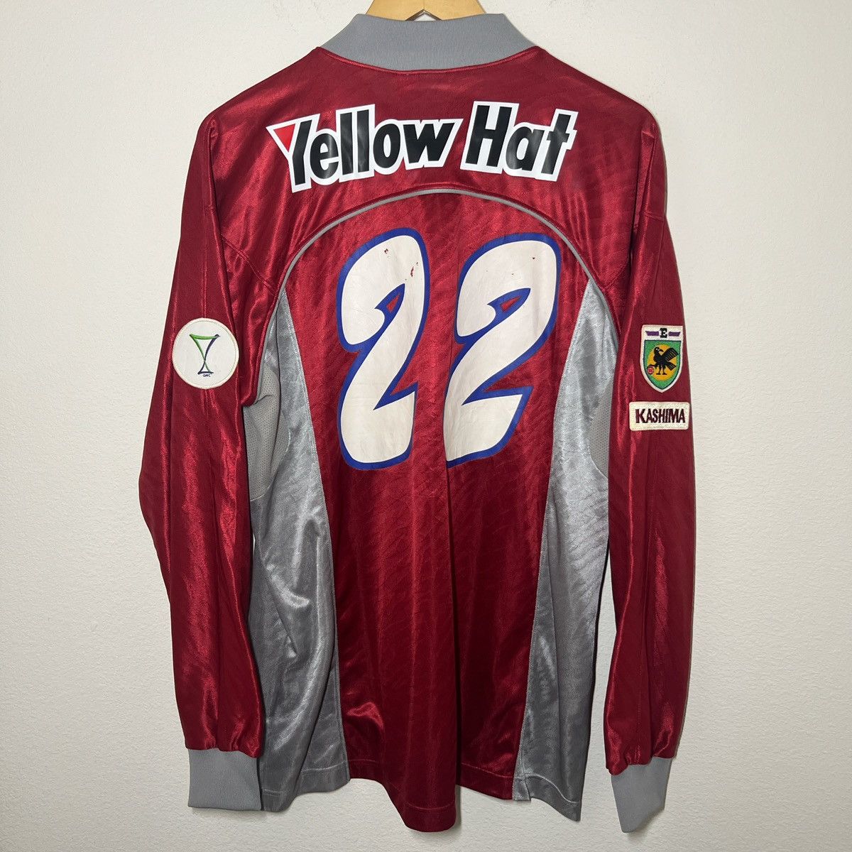 Vintage Kashima Antlers 1998-1999 Home Long Sleeve Jersey | Soccer Size US XL / EU 56 / 4 - 5 Thumbnail