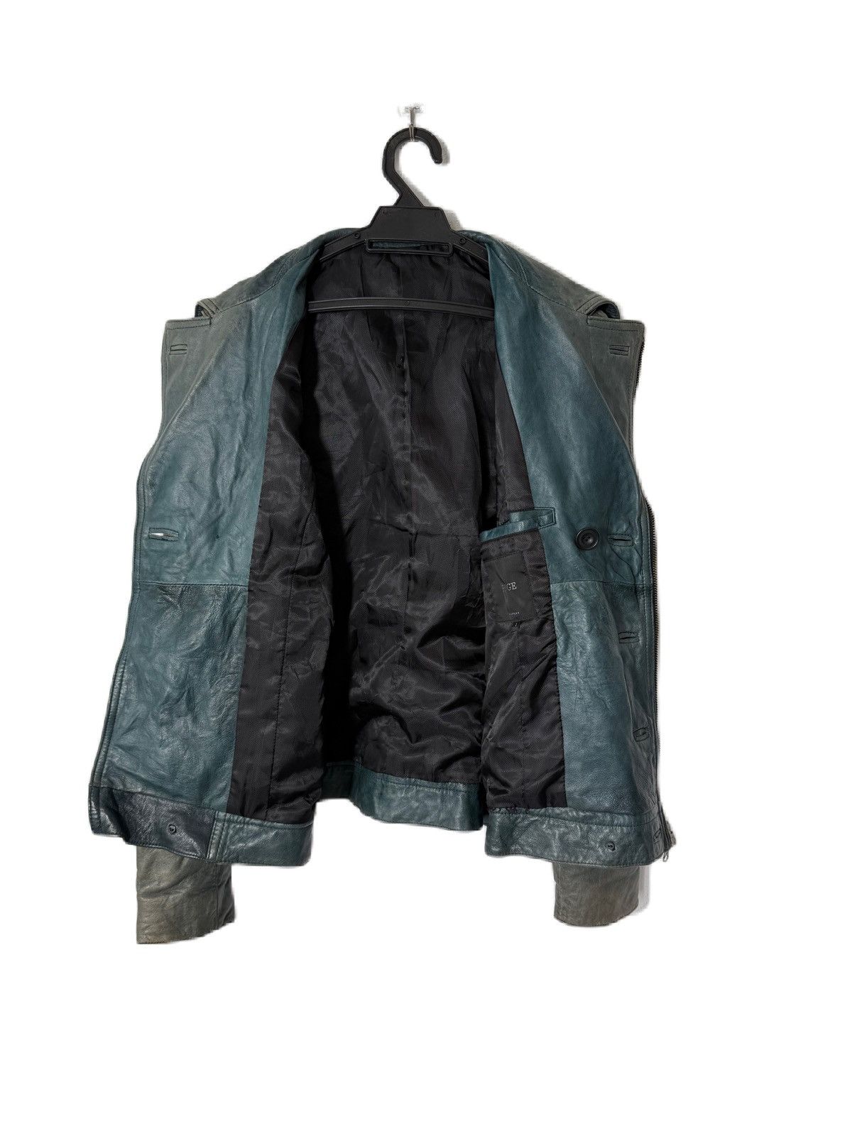 Genuine Leather × Japanese Brand JAPAN BRAND DISTRESS LEATHER JACKET EDGE RUPERT BIKER STYLE Size US M / EU 48-50 / 2 - 4 Thumbnail