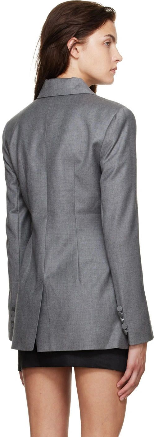 AYA MUSE o1mle0424 Palm Blazer in Gray Size XS / US 0-2 / IT 36-38 - 3 Thumbnail