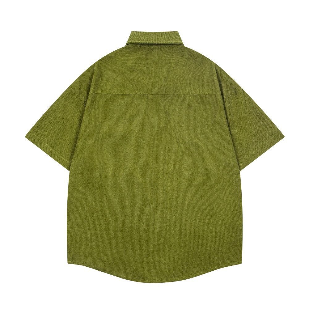 Japanese Brand Men's Loose Casual Street-Academia Style Shirt with Tie Size US M / EU 48-50 / 2 - 2 Thumbnail
