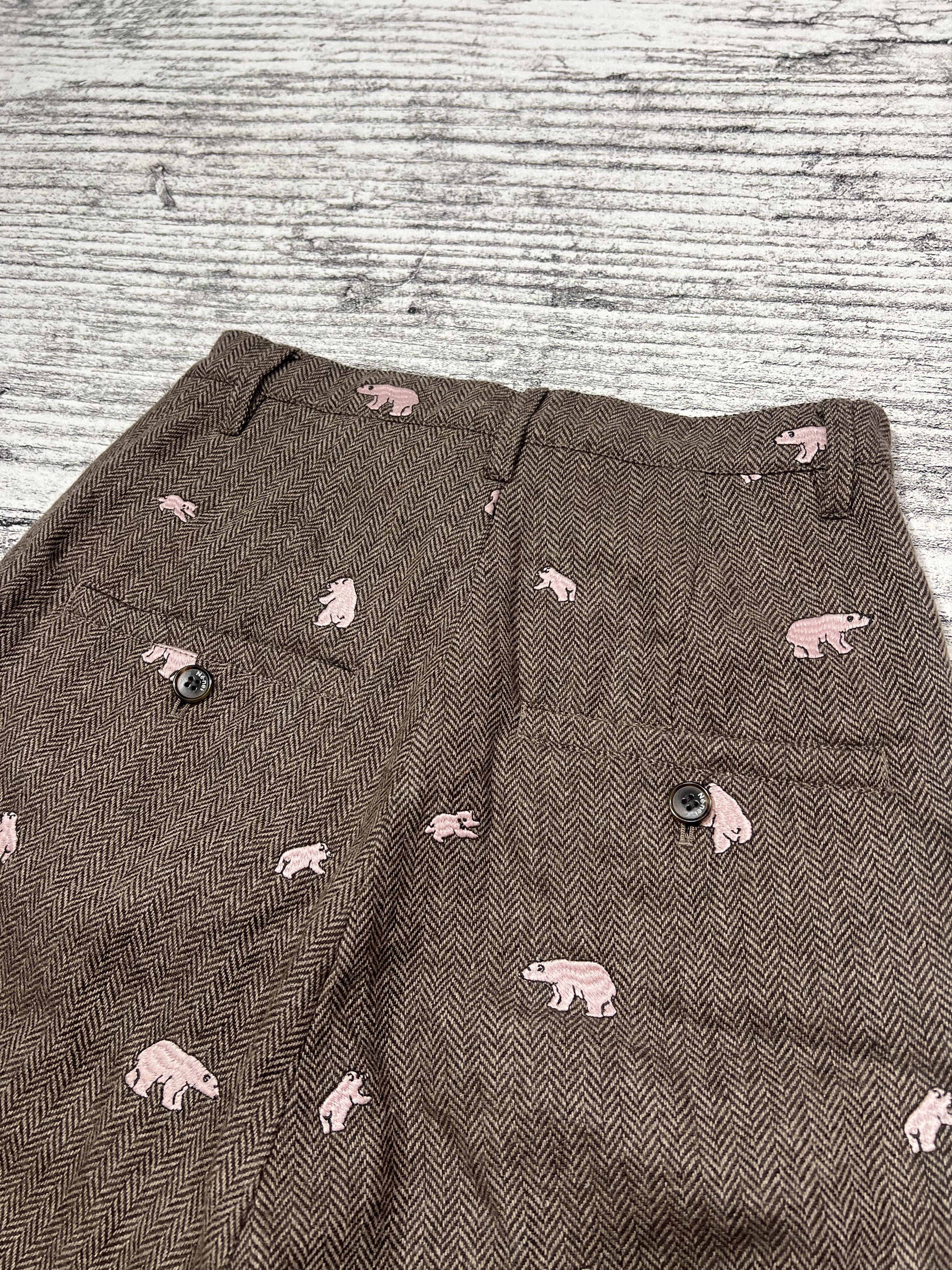 Issey Miyake 2000s Ne-net Herringbone Embroidery Jorts y2k Lgb Ifsix Size US 28 / EU 44 - 3 Thumbnail