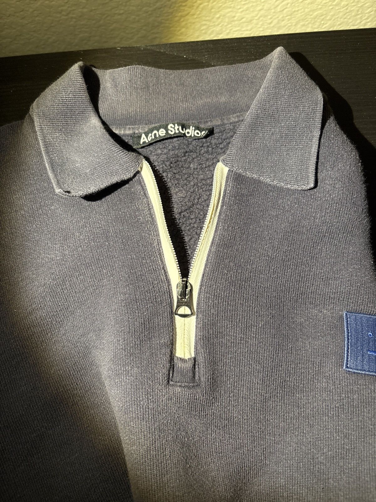 Acne Studios Acne studios Half zip sweatshirt face logo FA-UX-SWEA000043 Size US M / EU 48-50 / 2 - 13 Thumbnail