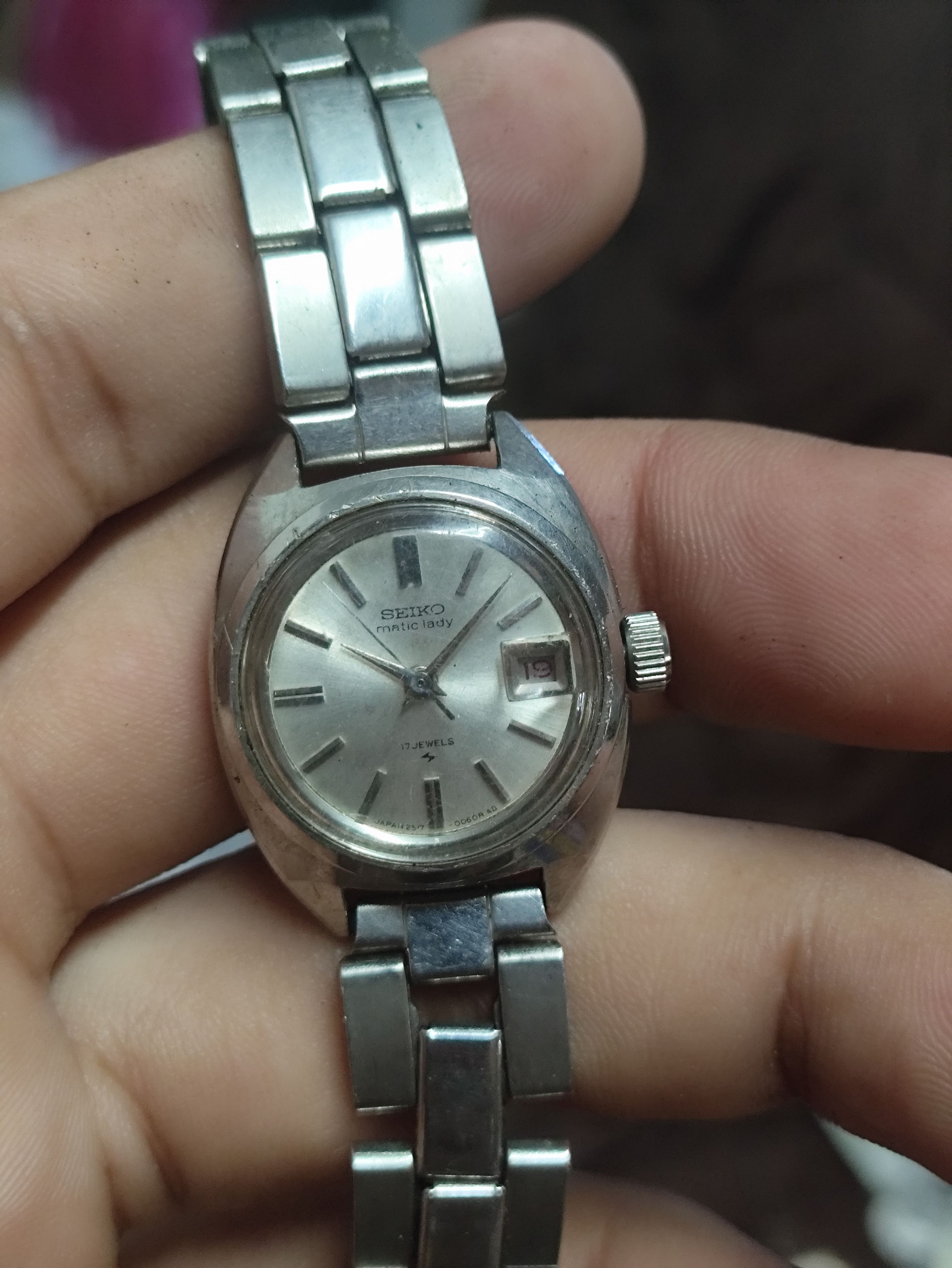 Japanese Brand Retro AUTOMATIC SEIKO MATIC LADIES (17JEWEL ENGINE) JAPAN Size ONE SIZE - 2 Thumbnail