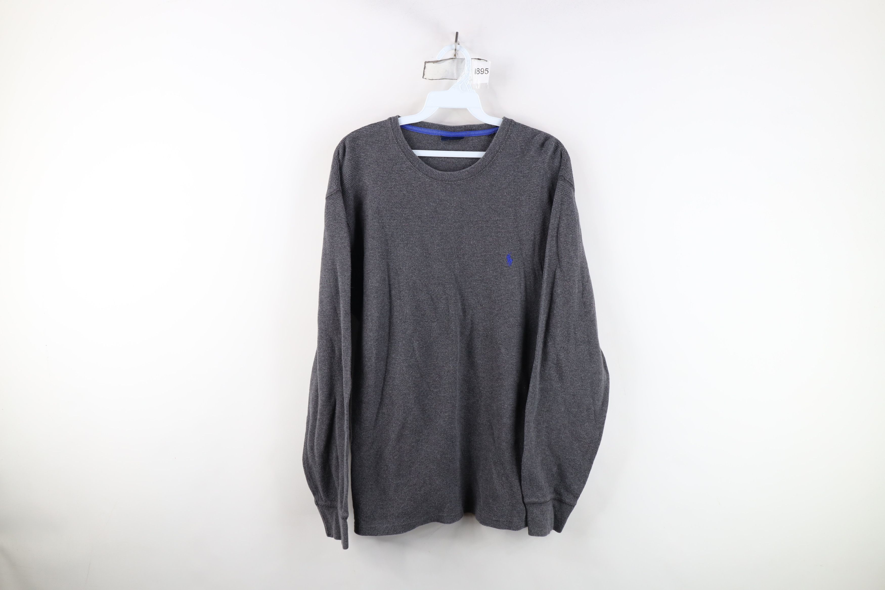 Ralph Lauren Vintage Y2K Ralph Lauren Waffle Knit Long Sleeve T-Shirt Size US M / EU 48-50 / 2 - 1 Thumbnail
