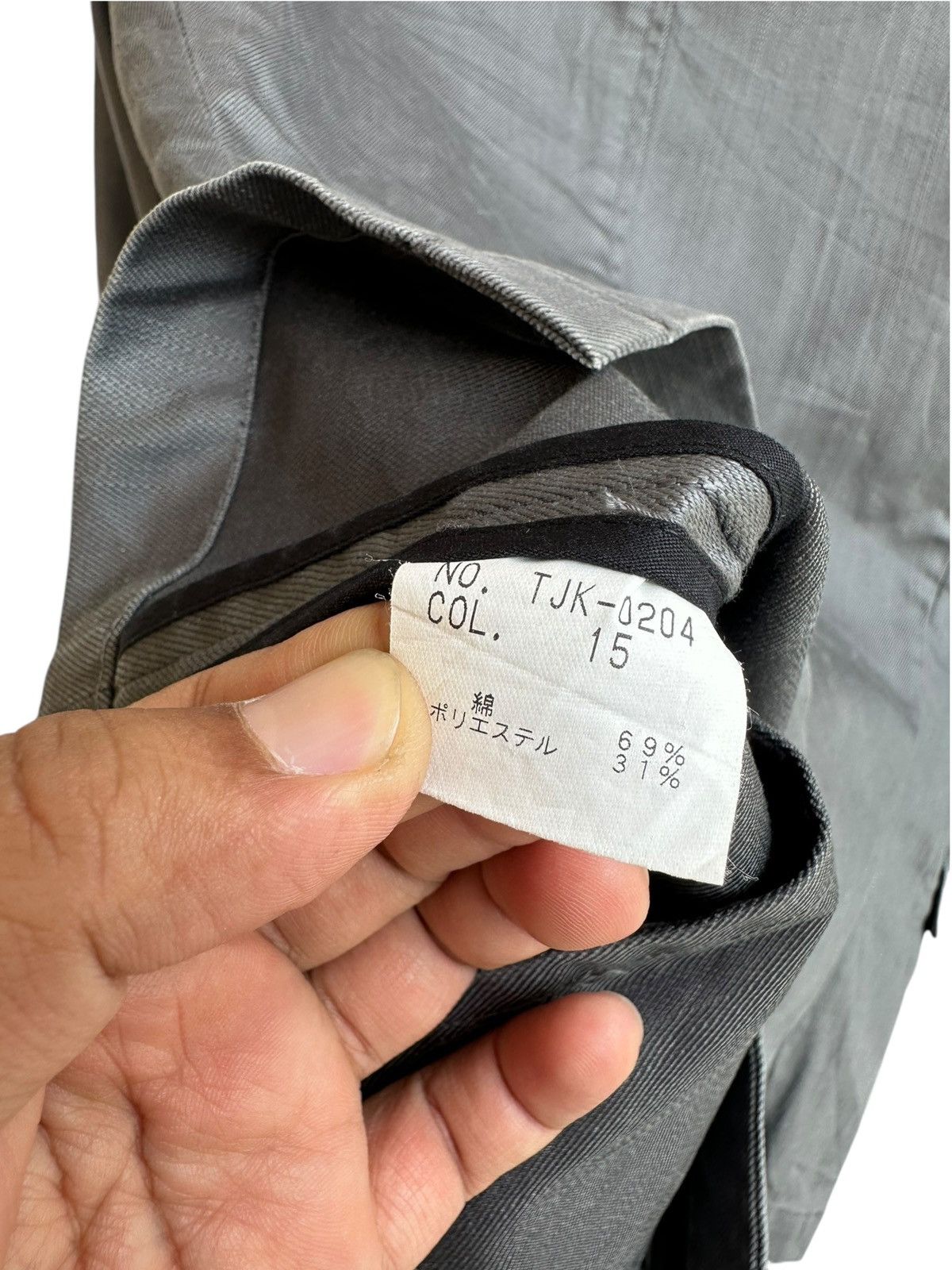 Tornado Mart Tornado Mart Workwear Chore Coat Minimal Grey Button Jacket Size US L / EU 52-54 / 3 - 7 Thumbnail