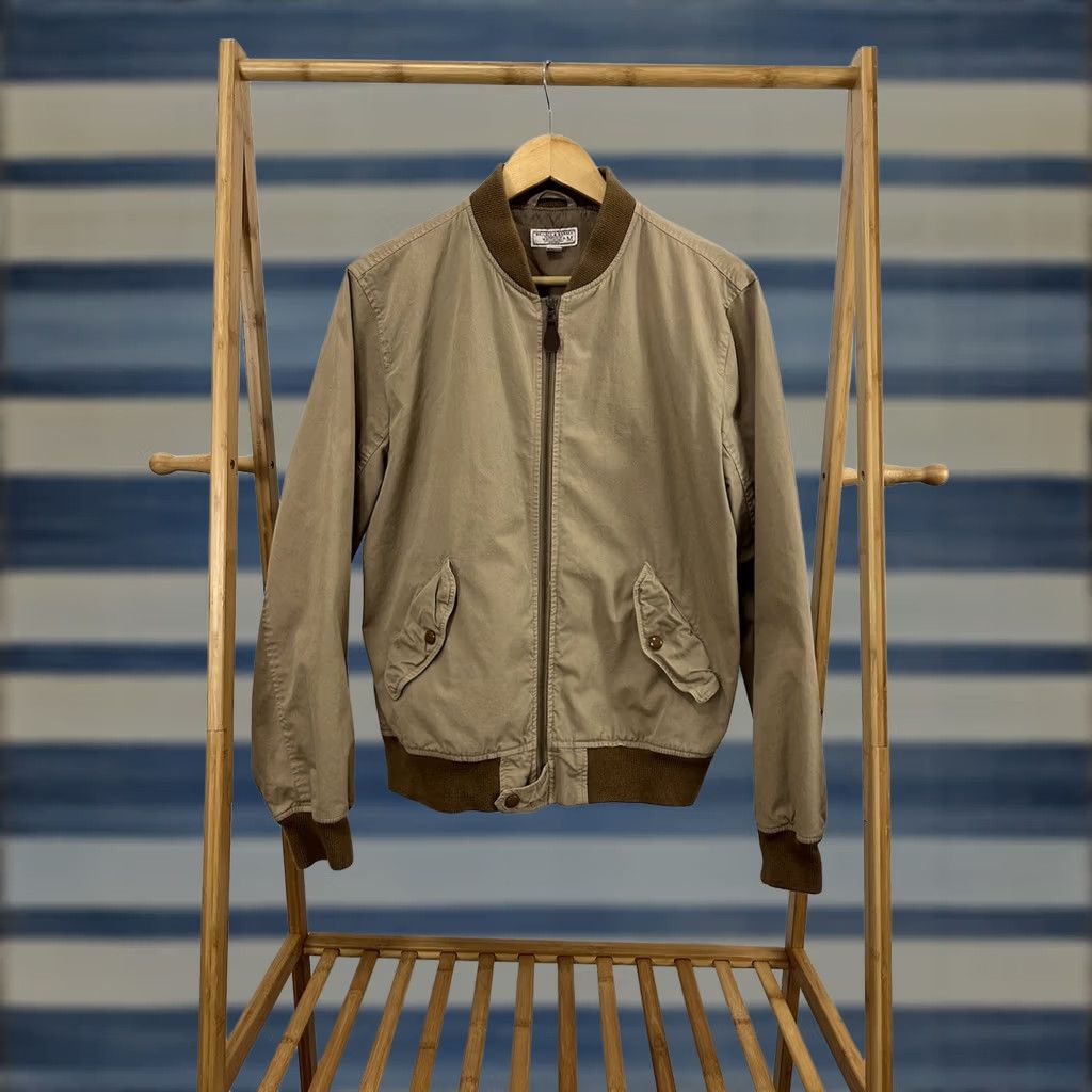 Wallace & Barnes J. CREW Wallace & Barnes Bomber Jacket Men's Khaki Brown Full Zip Size M Size US M / EU 48-50 / 2 - 1 Thumbnail