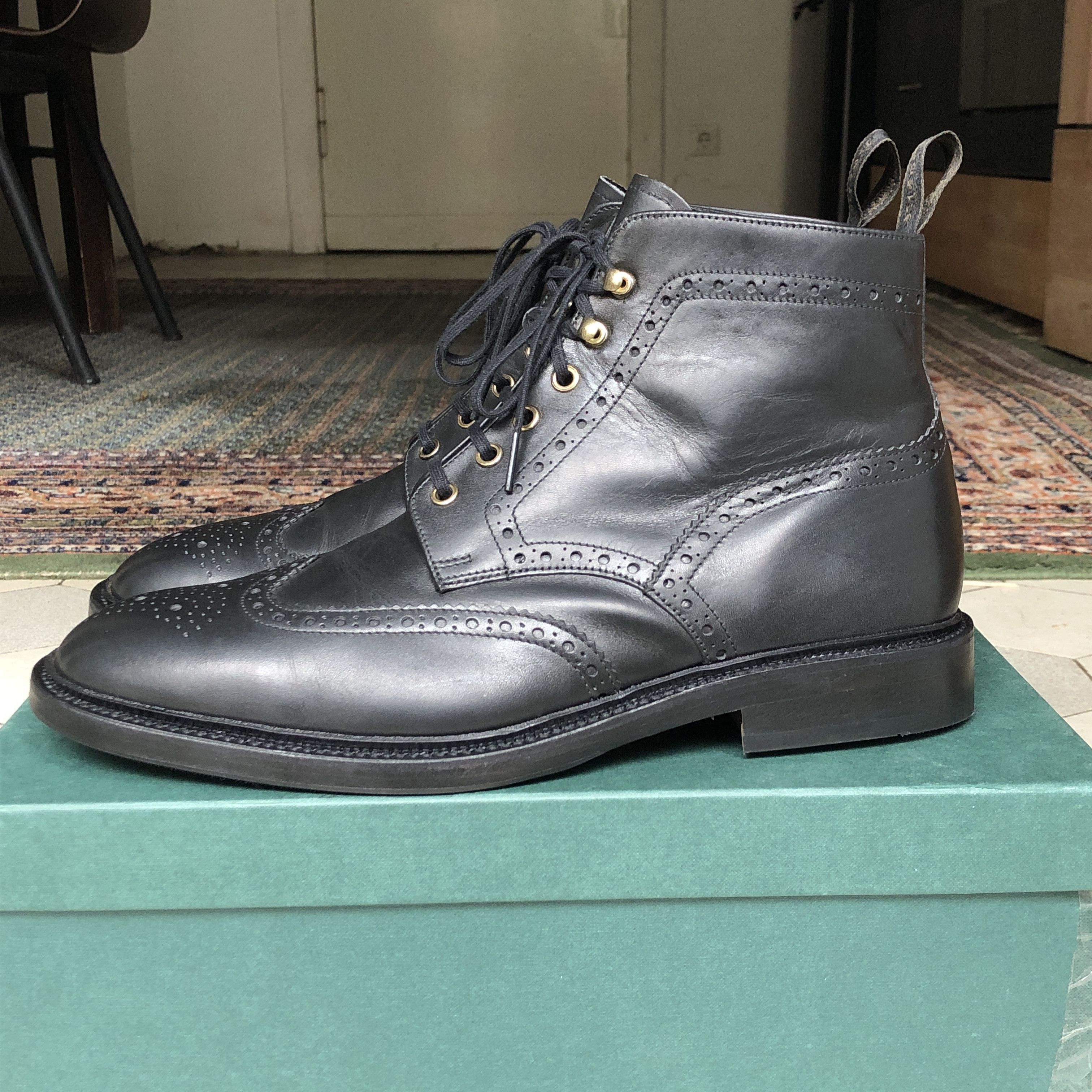 Loake Loake "Burford 2" brogue boots customised UK 10 Size US 11 / EU 44 - 3 Thumbnail