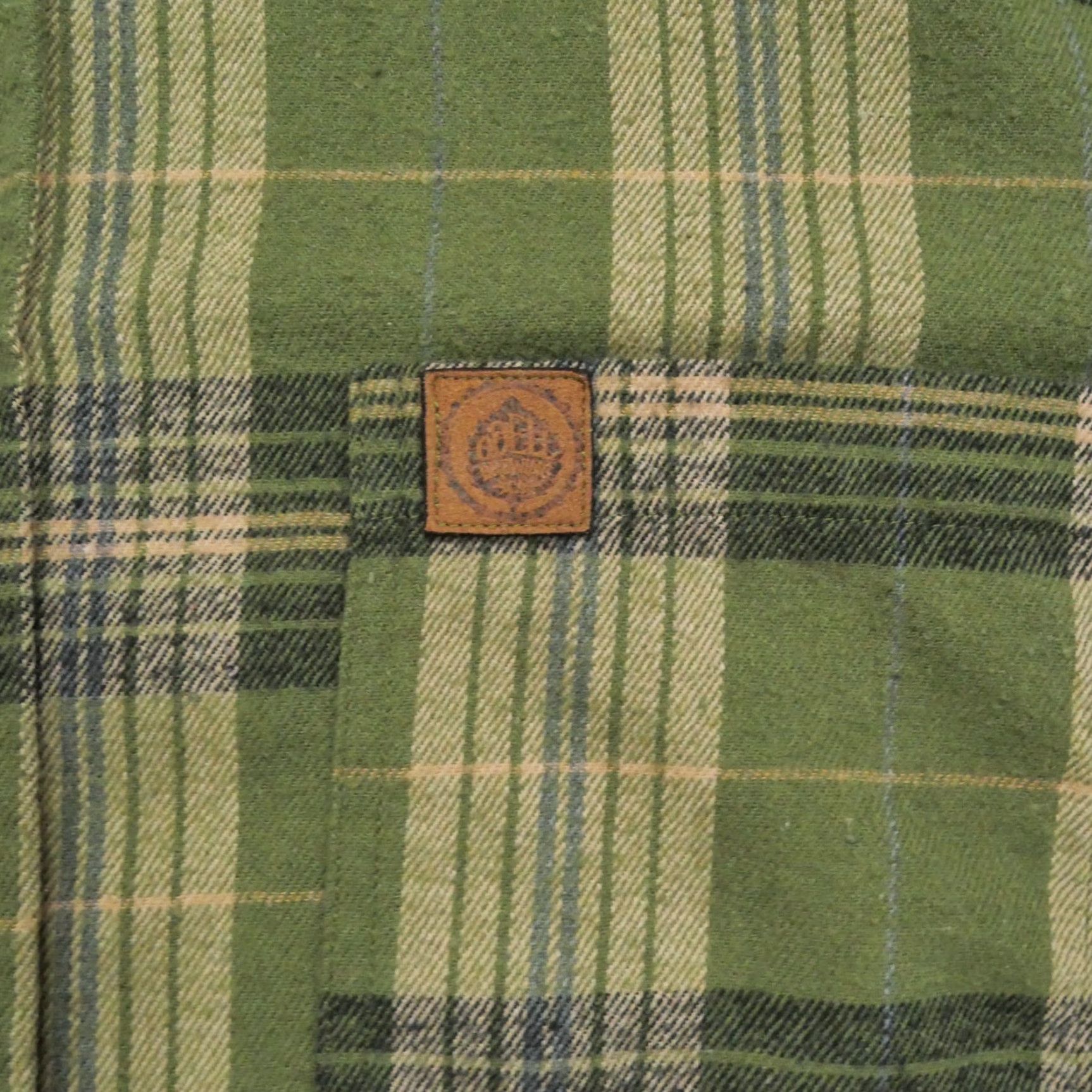 CO Odell Shirt Mens M Green Plaid Flannel Button-Up Casual Beer Workwear Size US M / EU 48-50 / 2 - 2 Thumbnail