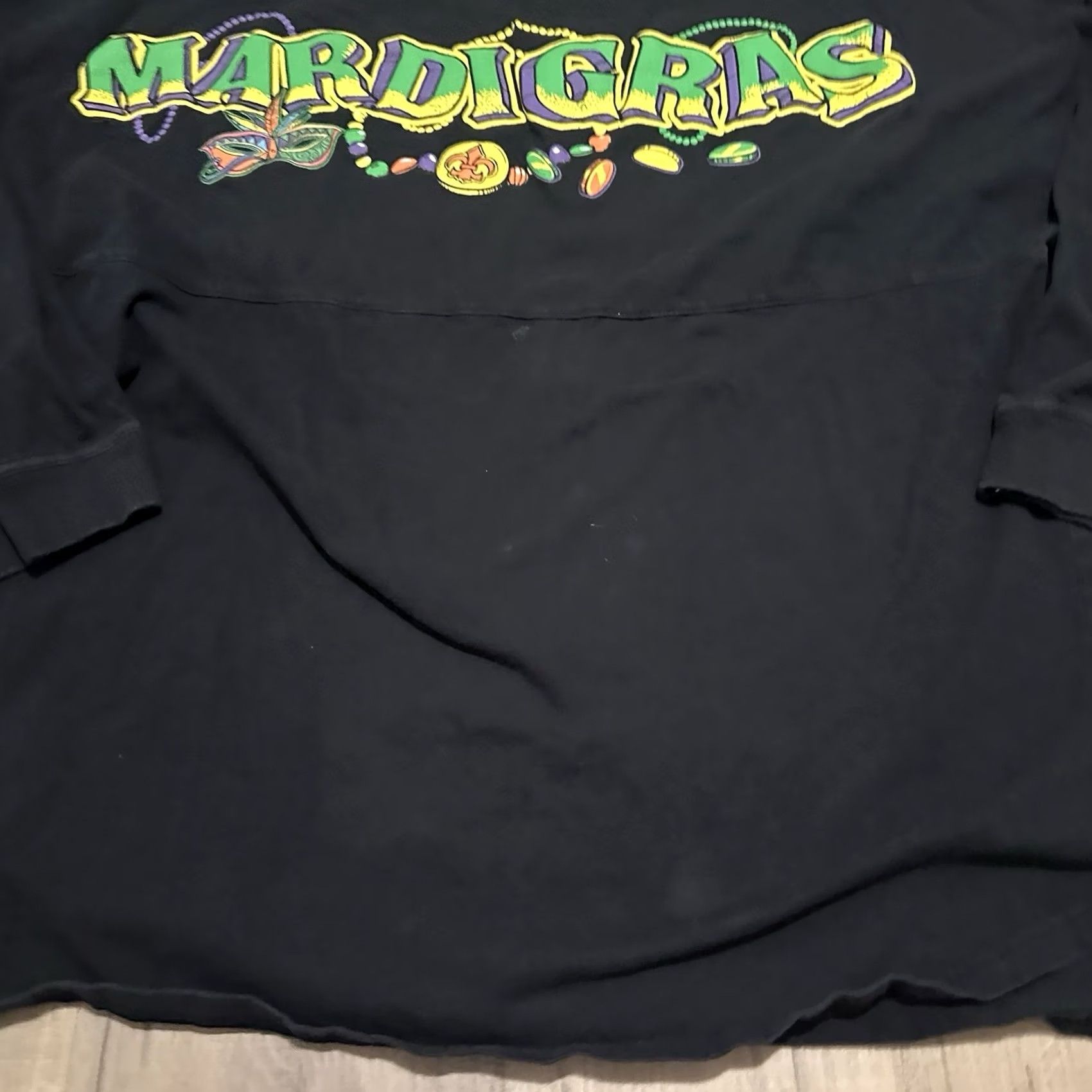 Vintage Universal Studios Mardi Gras Shirt Mens 3XL Black Long Sleeve New Orleans Music Size US XXL / EU 58 / 5 - 5 Thumbnail