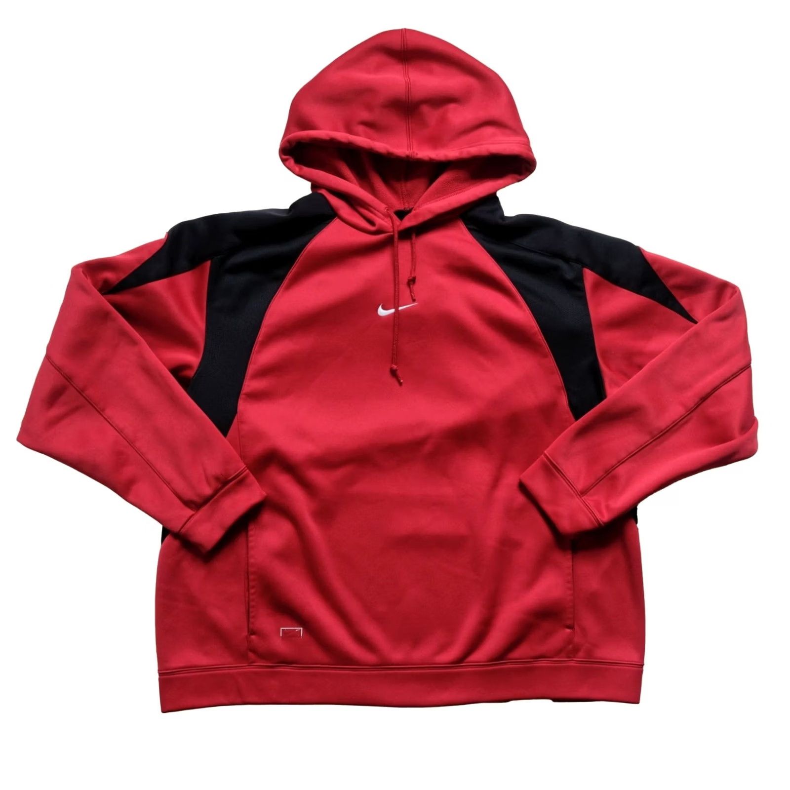 Nike VINTAGE Nike VTG Y2K CENTER SWOOSH ACTIVE HOODIE SWEATSHIRT RED BLACK 2007 SZ L Hoodie Mens Size US L / EU 52-54 / 3 - 2 Thumbnail