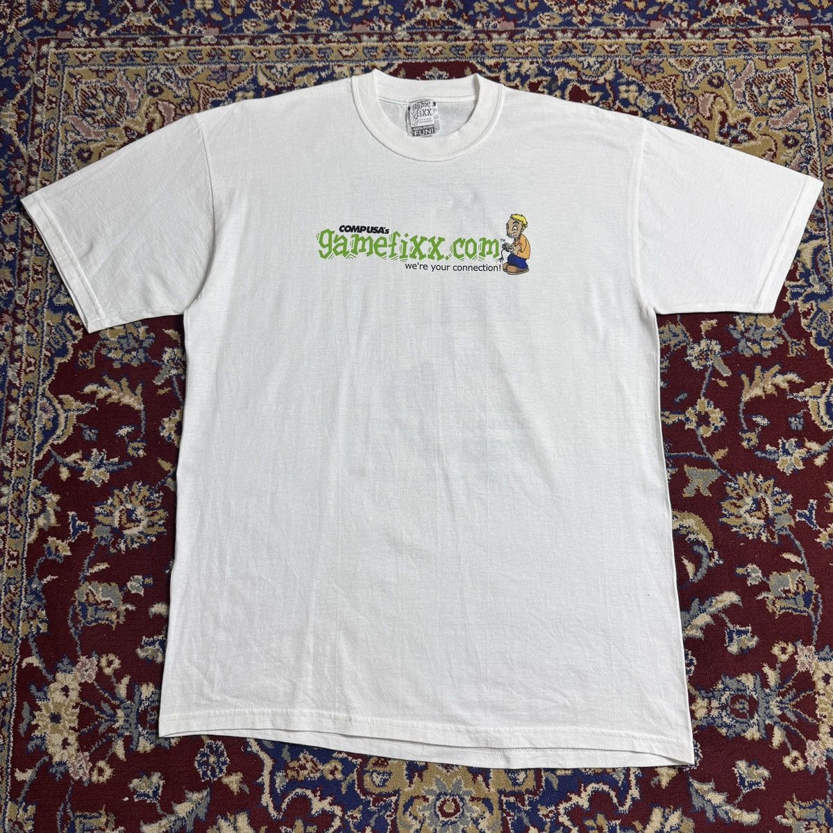 Playstation 2001 CompUSA Gamefix Blizzard microsoft video game promo tee Size US L / EU 52-54 / 3 - 5 Thumbnail