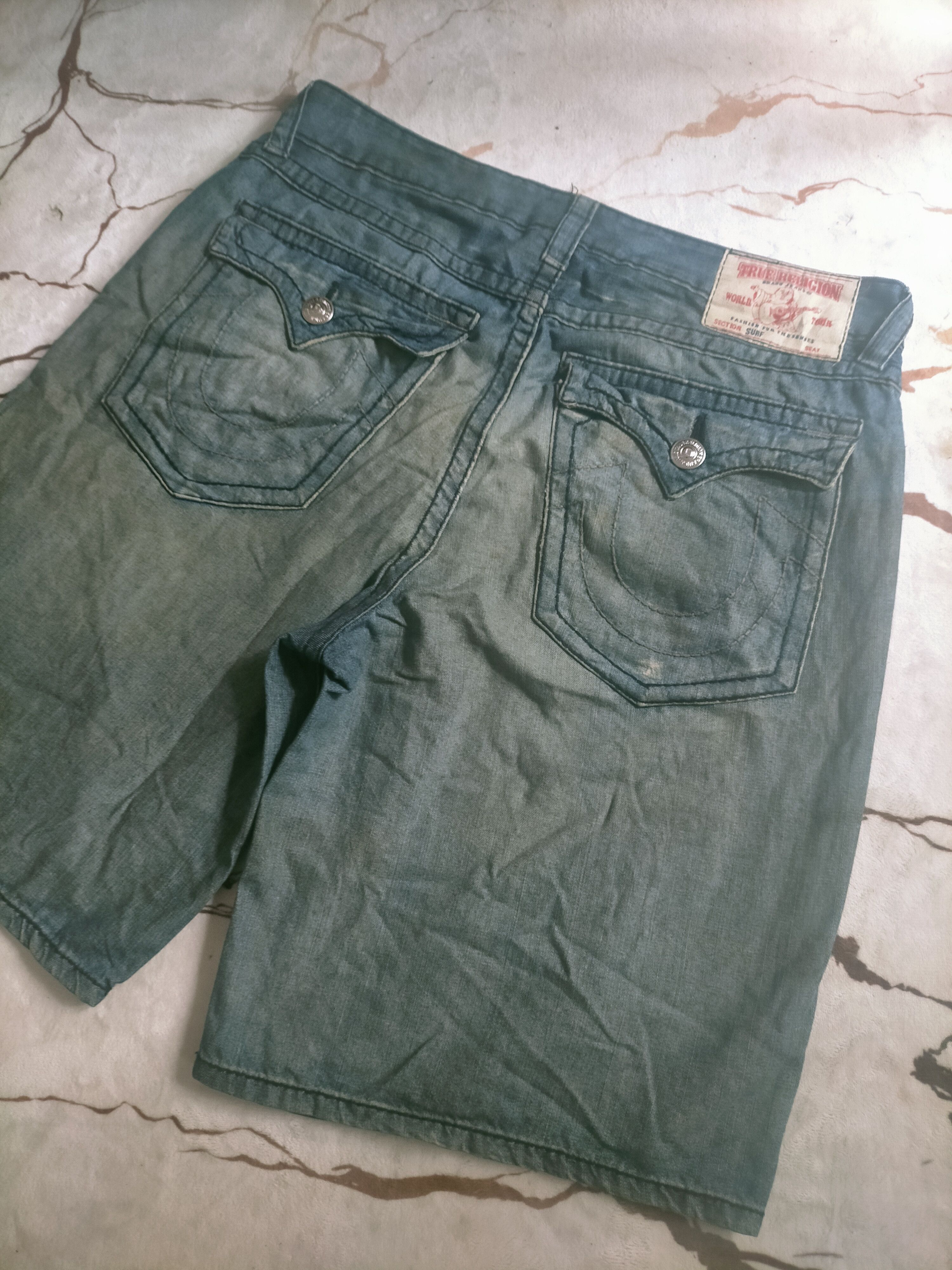 Evisu 🔥 Vintage True Religion Jorts Pants Size US 40 / EU 56 - 4 Thumbnail