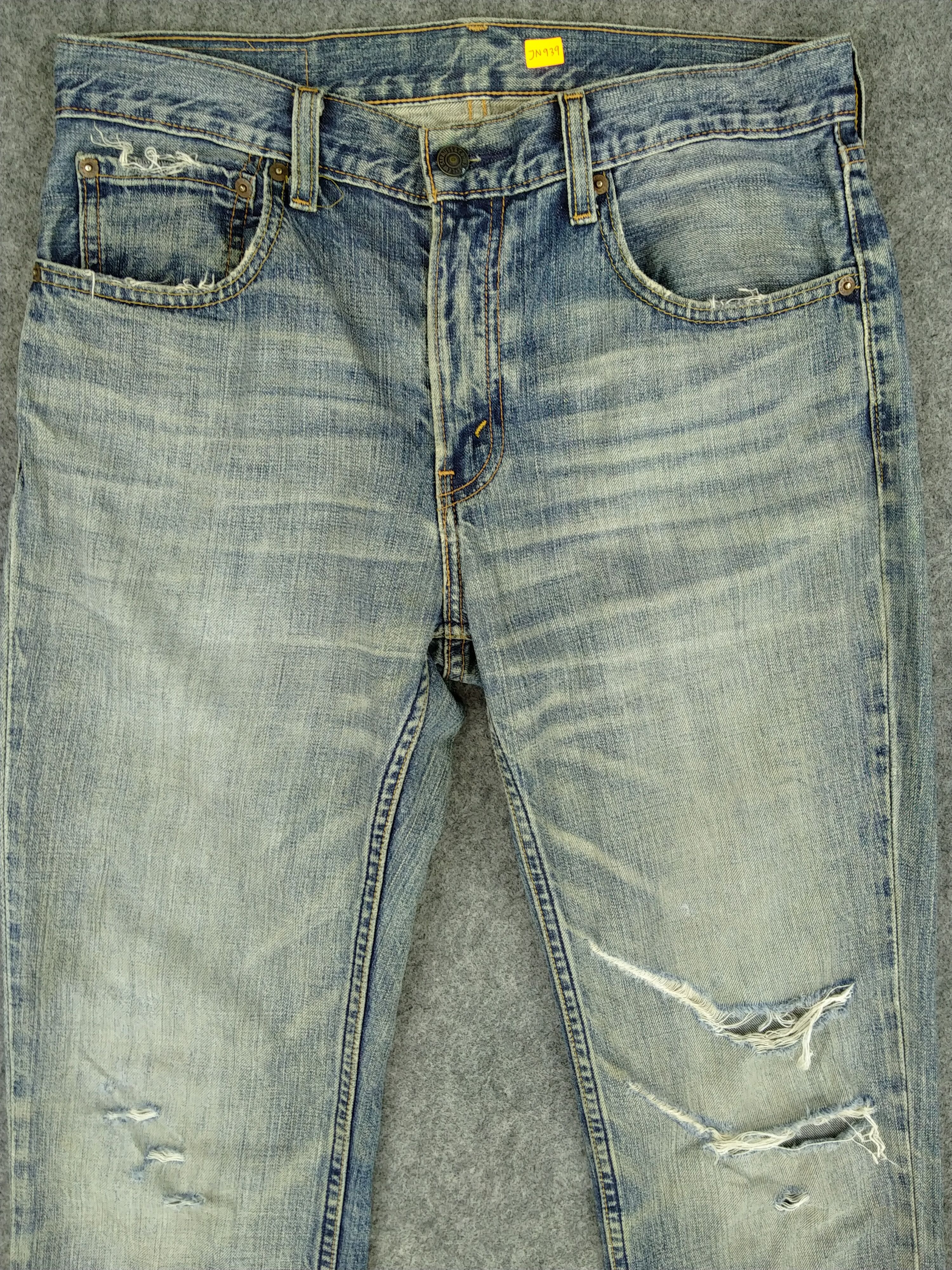 Japanese Brand Distressed Indigo Vintage Levi's 505 32x32.5 Denim JN939 Size US 32 / EU 48 - 3 Thumbnail
