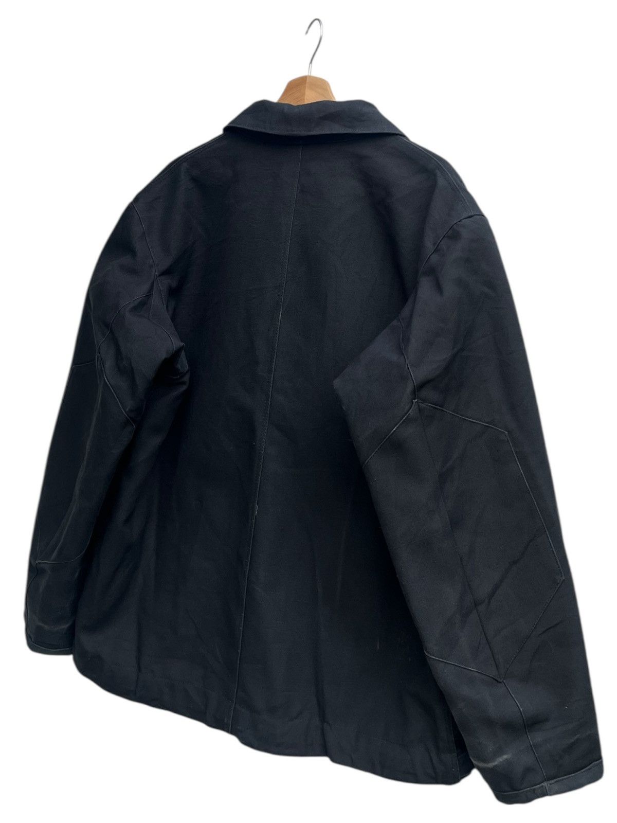 Vintage Vintage Russian Army Deck Jacket Solid Black Size US M / EU 48-50 / 2 - 7 Thumbnail