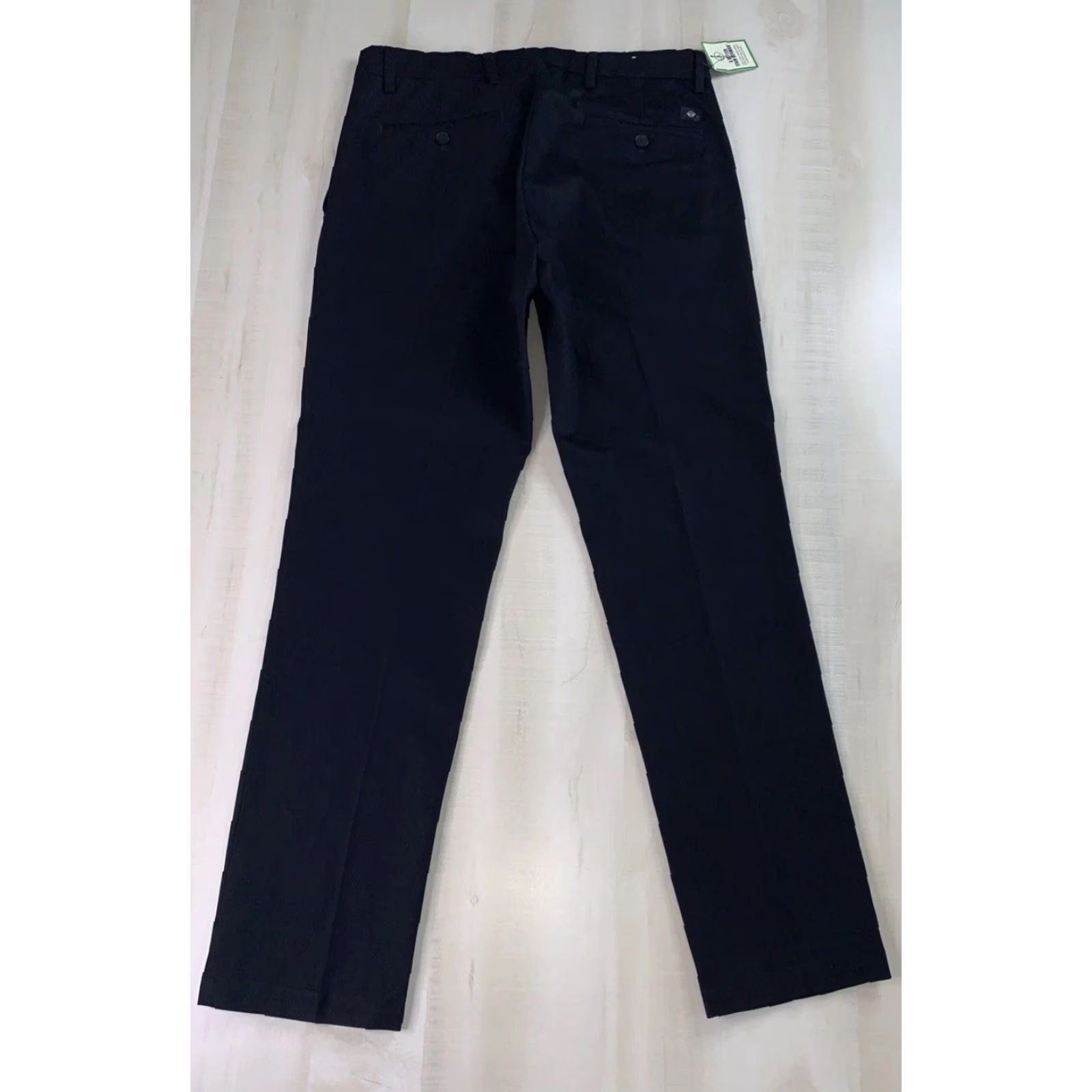 Dockers Dockers Black Slim Fit Easy Care Pants Mens 31 Khaki Pattern Solid Cotton Blend 32 Inseam 31 Waist City Preppy Mens Size US 31 - 7 Thumbnail