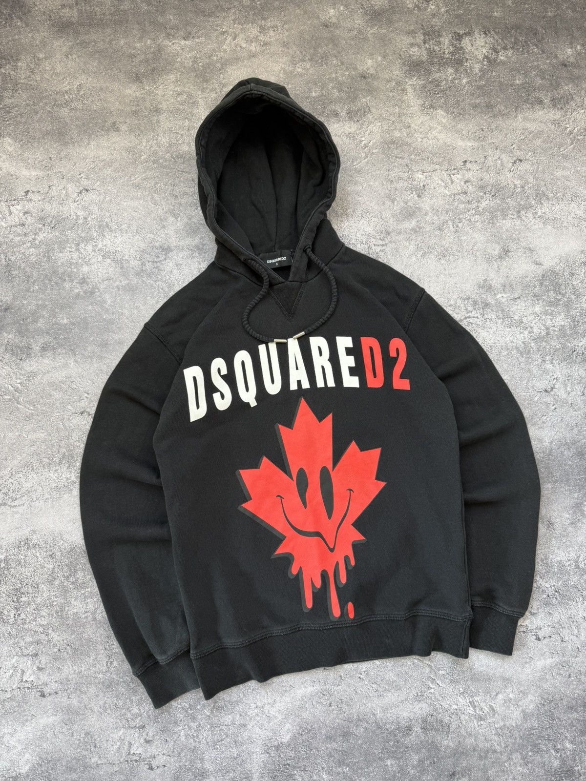Dsquared2 Dsquared2 Big Logo Black Hoodie Y2K Made In Italy Rare Size US S / EU 44-46 / 1 - 3 Thumbnail