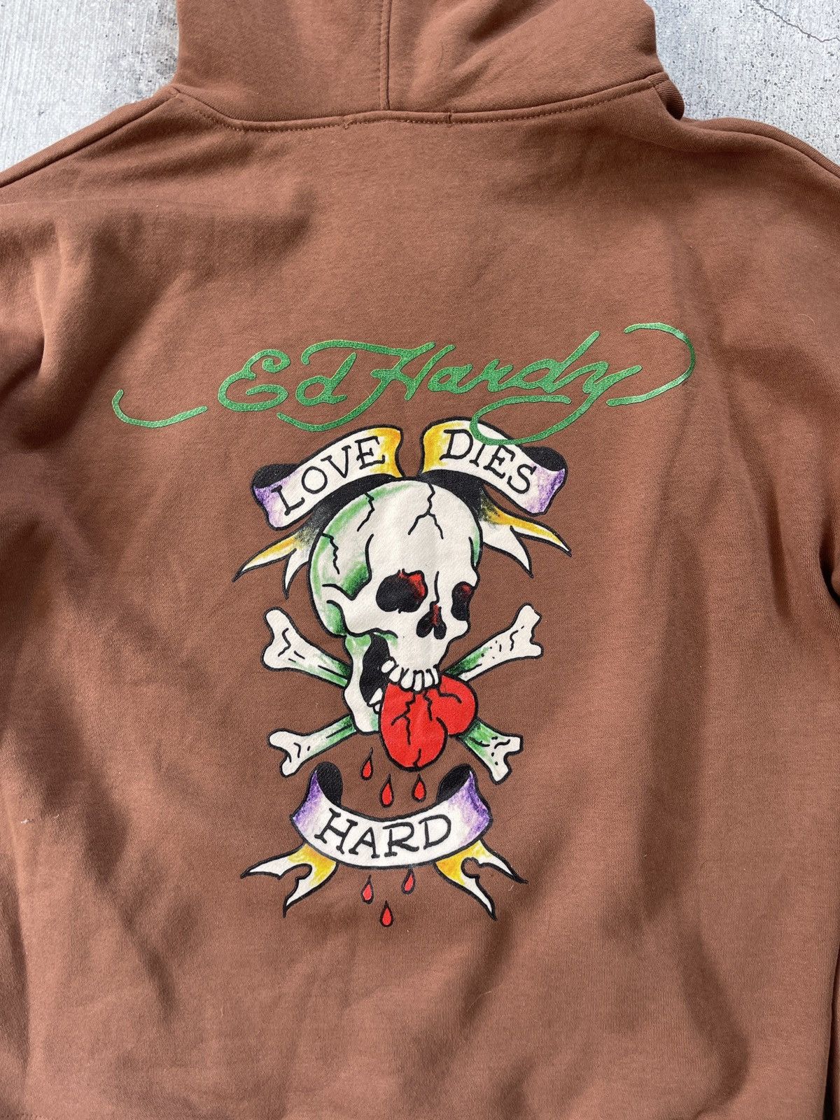 Beauty Beast Ed hardy hoodie print Iswn retro punk style Size US S / EU 44-46 / 1 - 8 Thumbnail