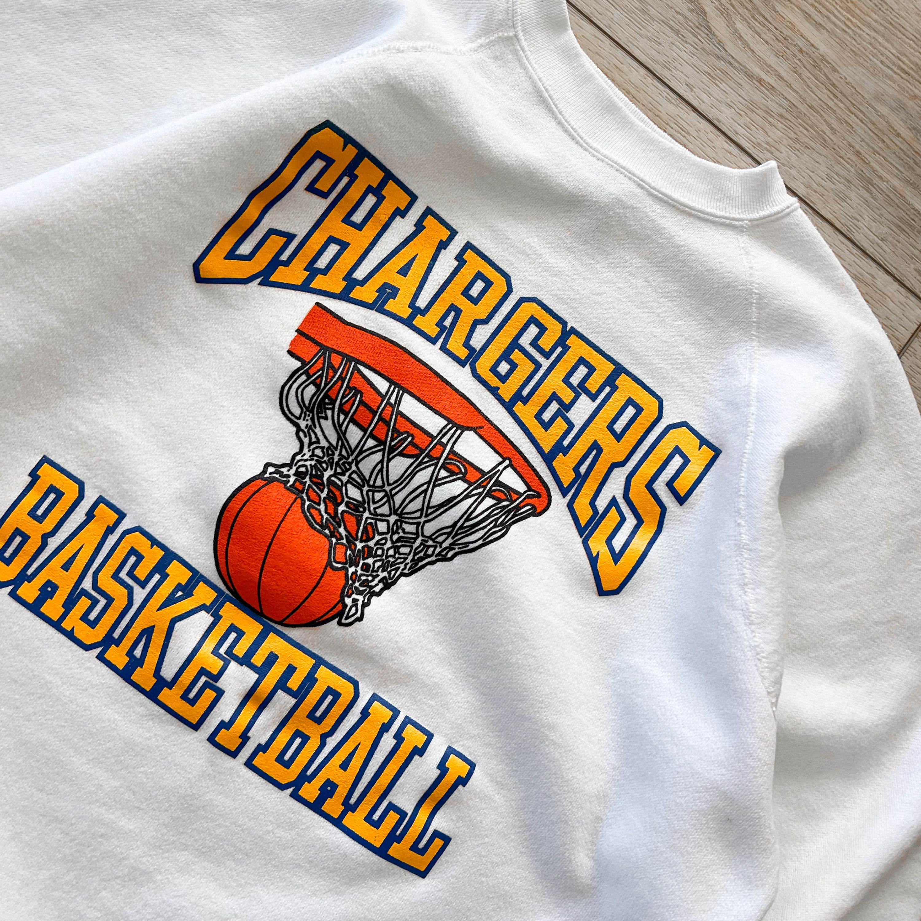 Vintage VTG Agoura High School Chargers Basketball Raglan Sweatshirt Size US L / EU 52-54 / 3 - 4 Thumbnail