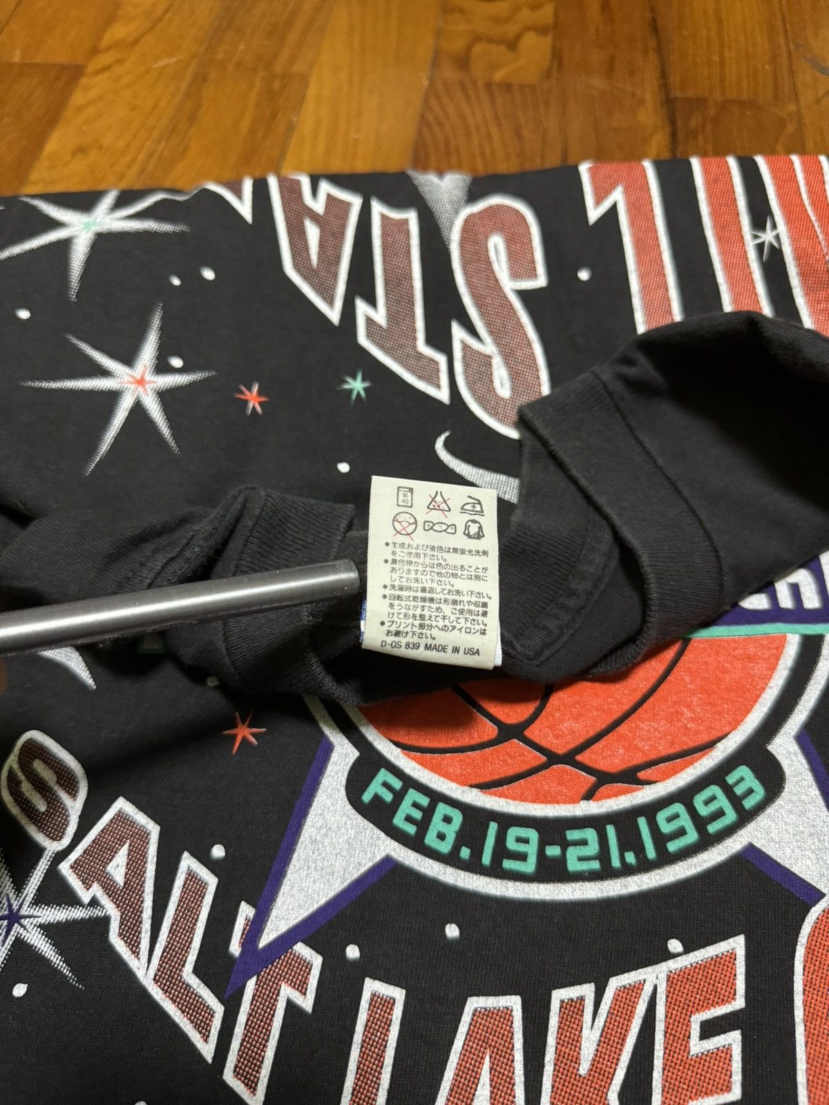 NBA × Salem Sportswear × Vintage Vintage ‘93 Utah Jazz All-Star Weekend Wrap Around Tee Size US M / EU 48-50 / 2 - 14 Thumbnail