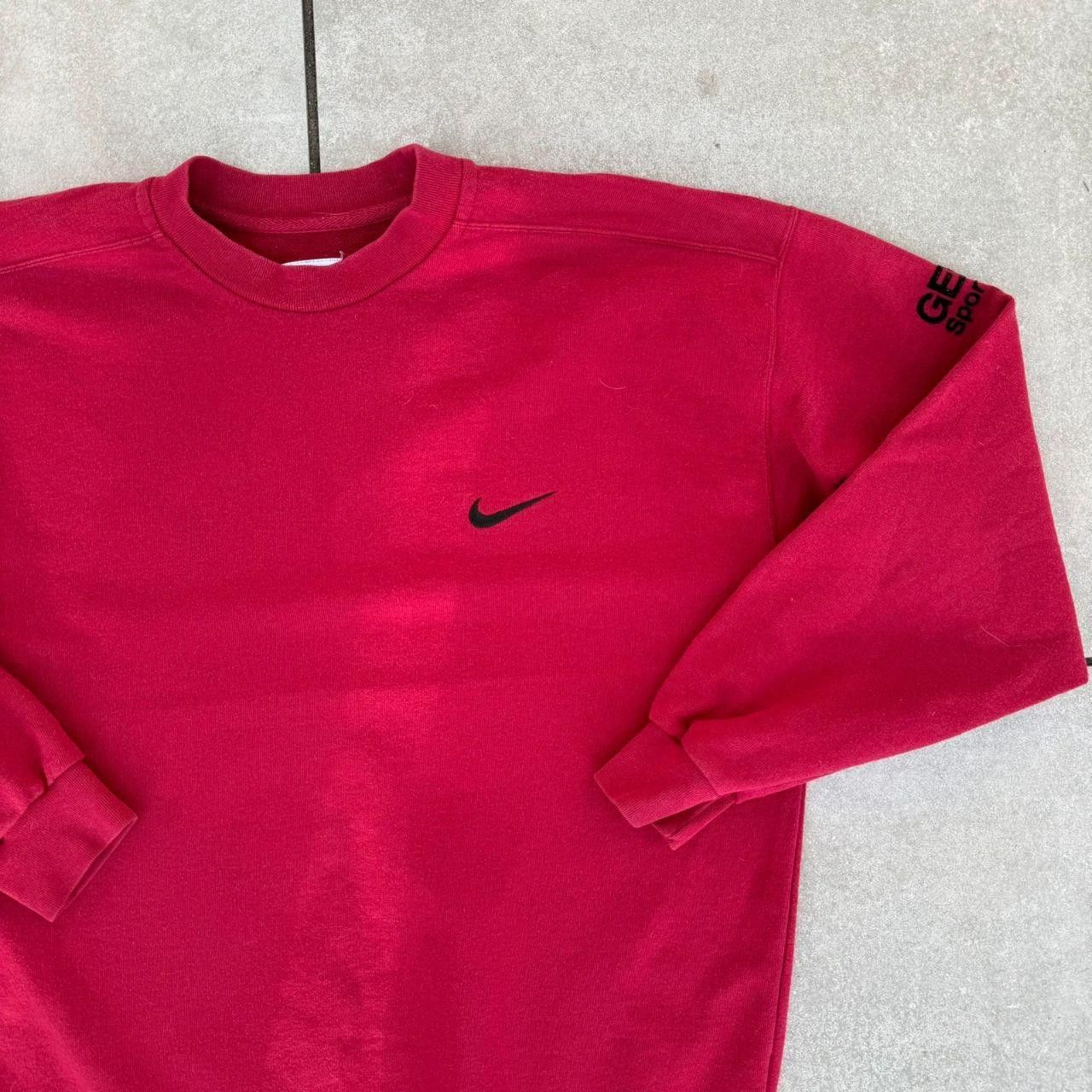 Nike Nike Vintage 90s Sweatshirt Red Crewneck Red Tag Vintage Size US L / EU 52-54 / 3 - 3 Thumbnail