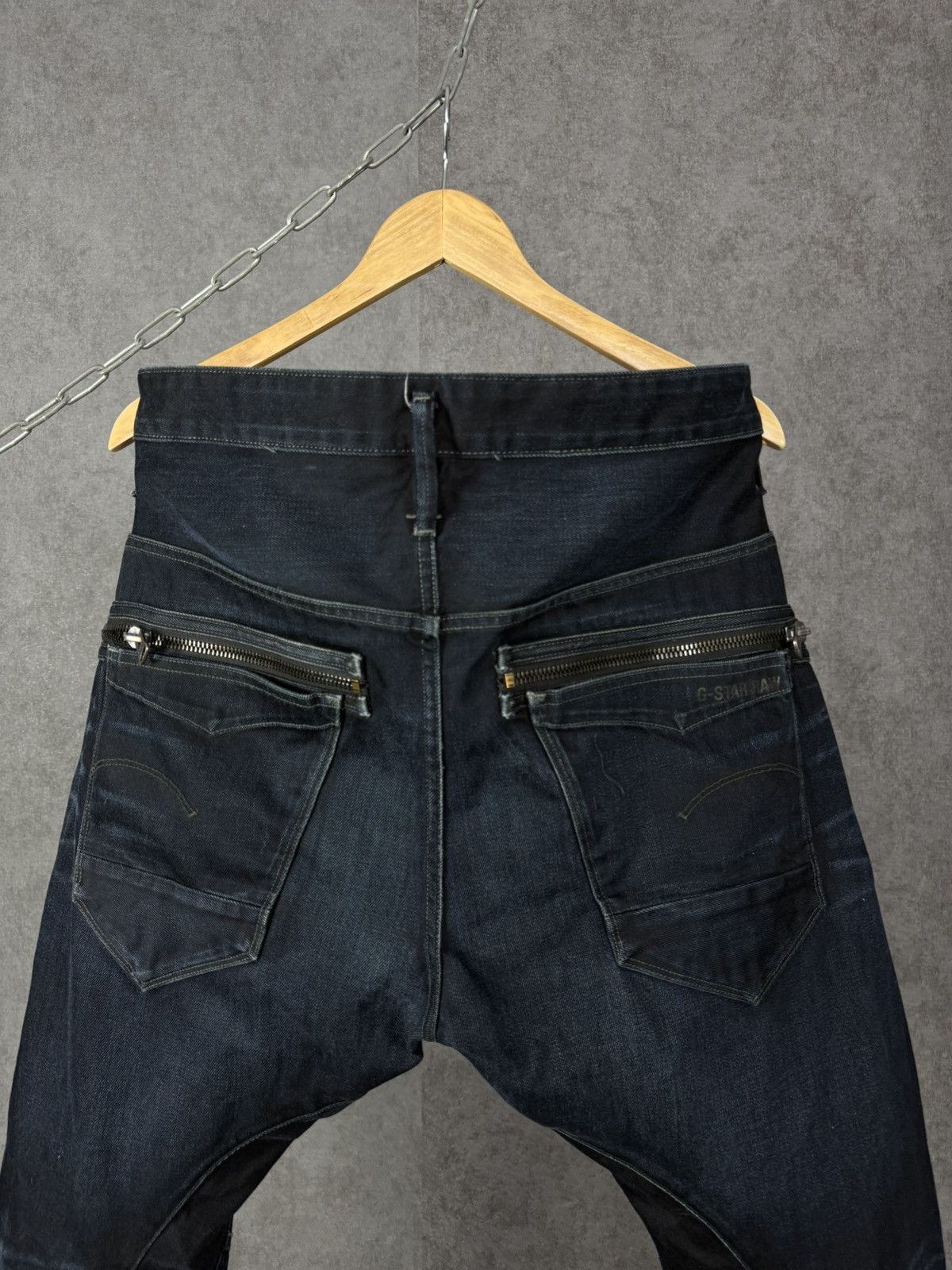 G-Star G Star Raw asymmetric designer jeans Size US 36 / EU 52 - 7 Thumbnail