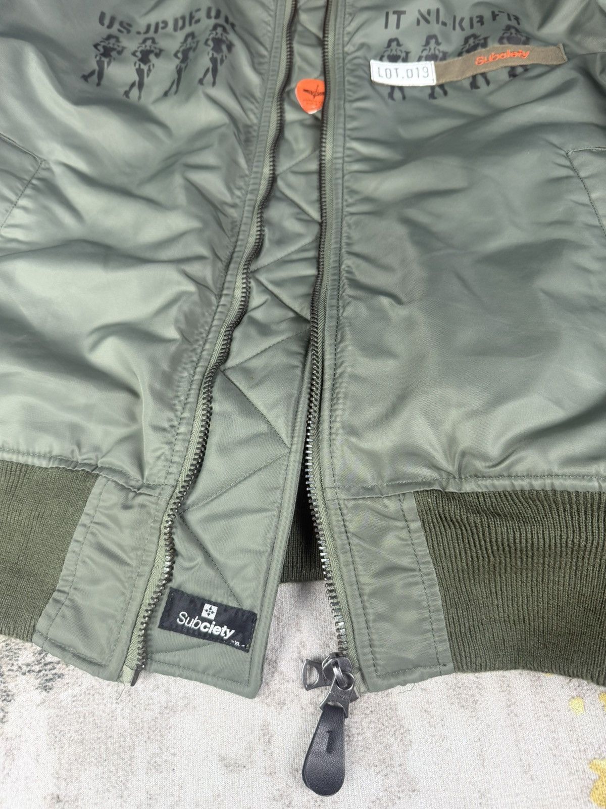 Vintage Limited Edition Subciety Ma-1 Flight Reversible Jacket Size US L / EU 52-54 / 3 - 5 Thumbnail