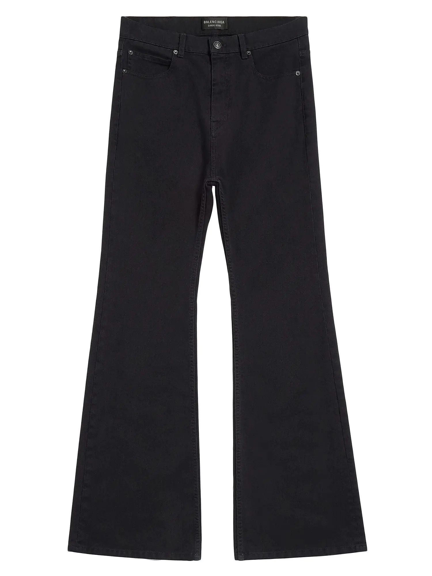 Balenciaga o1bcso1str1225 Flared Pants in Dark Grey Size US 31 - 1 Thumbnail